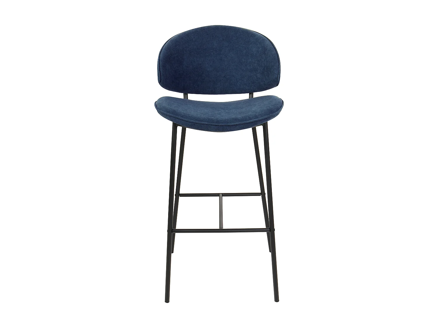 Set mit 2 Barstühlen KIANA Marineblau
