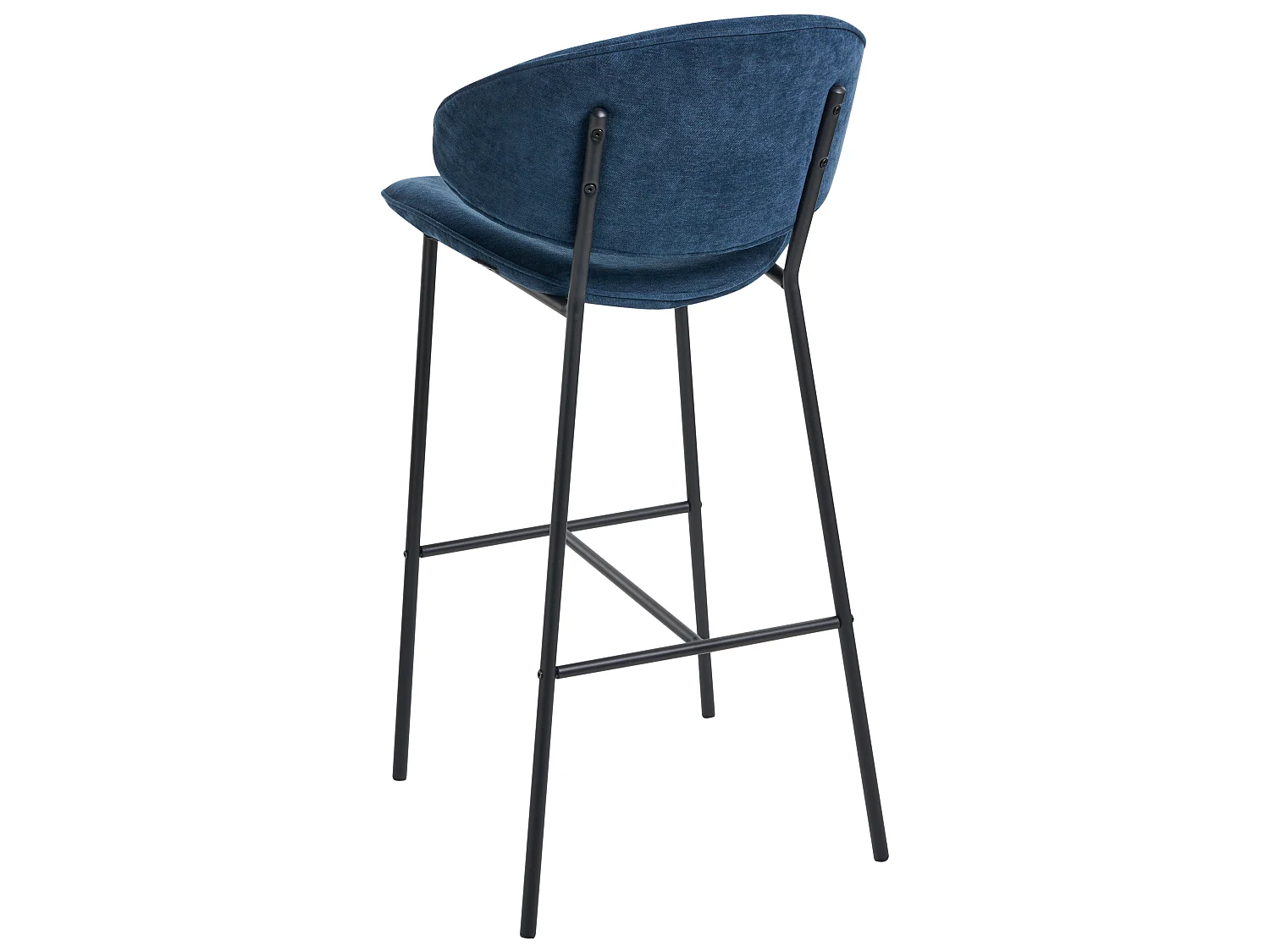 Set mit 2 Barstühlen KIANA Marineblau