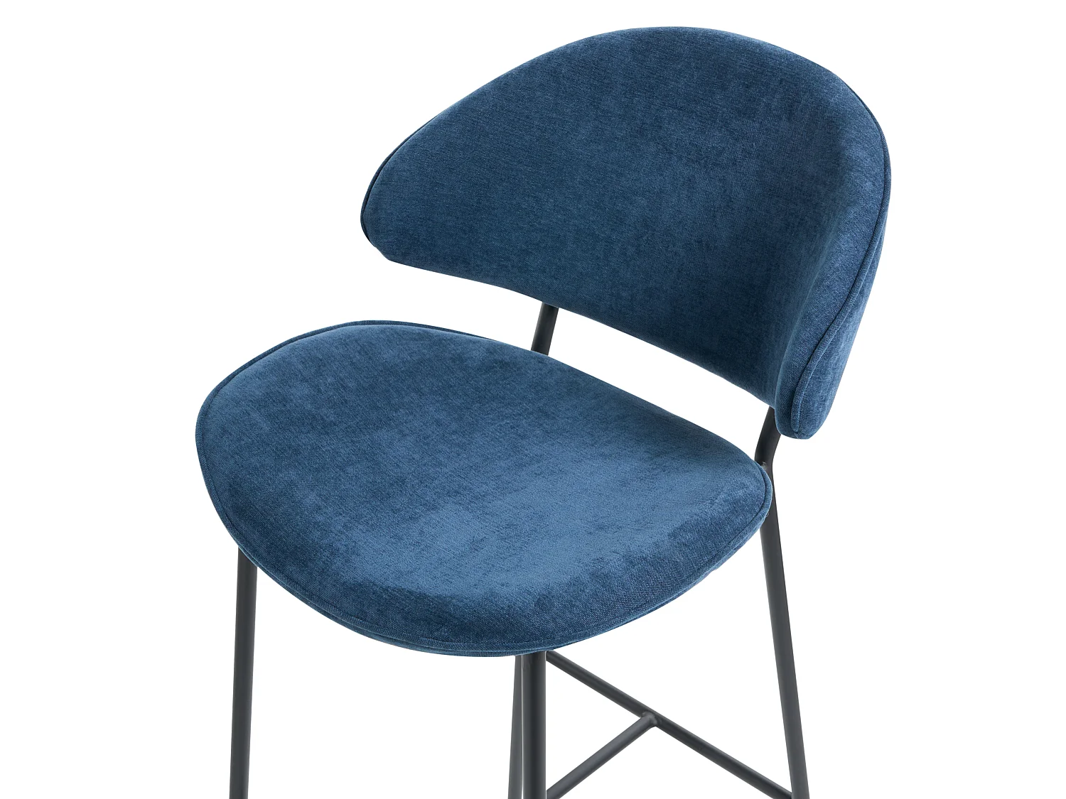 Set mit 2 Barstühlen KIANA Marineblau