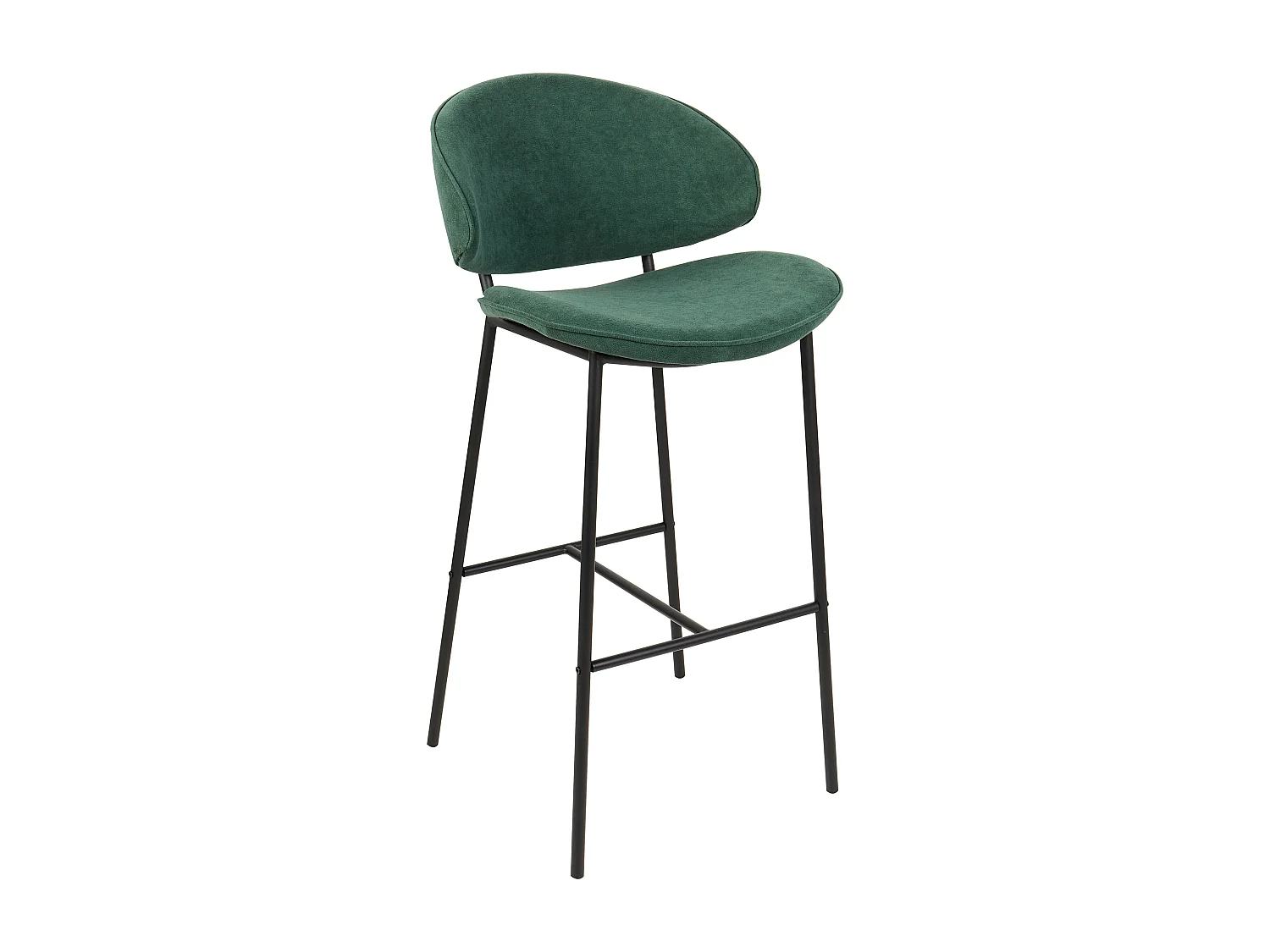 Lot de 2 chaises de bar KIANA Vert foncé