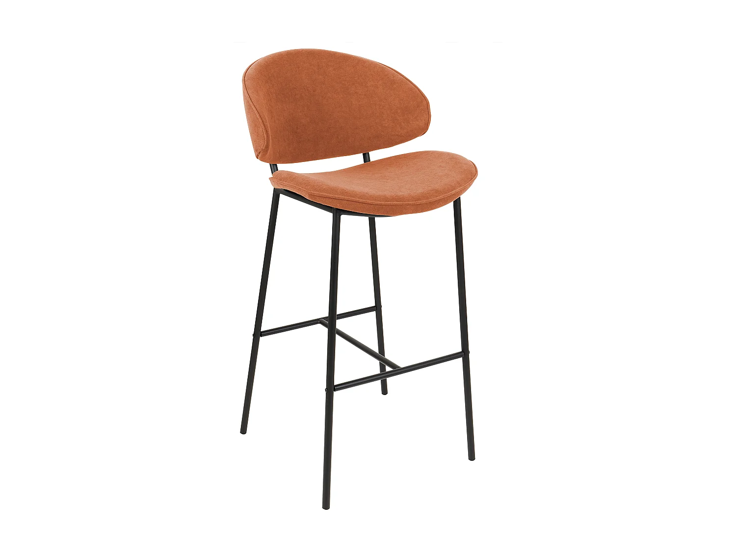 Lot de 2 chaises de bar KIANA Orange