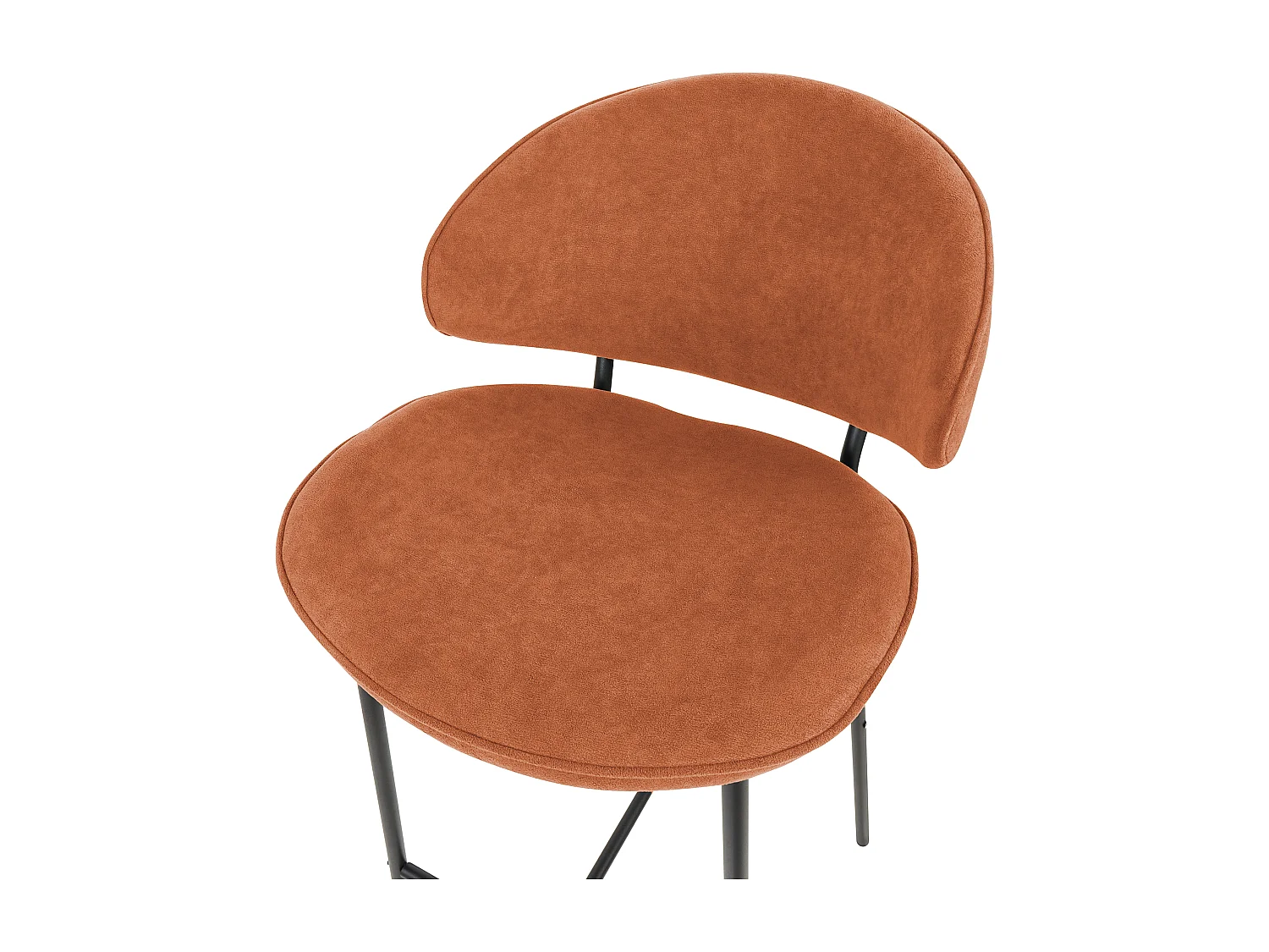 Lot de 2 chaises de bar KIANA Orange