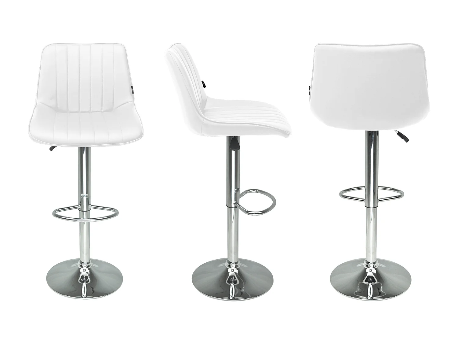 Sgabello cucina bianco, sgabello alto bar mod. Eric