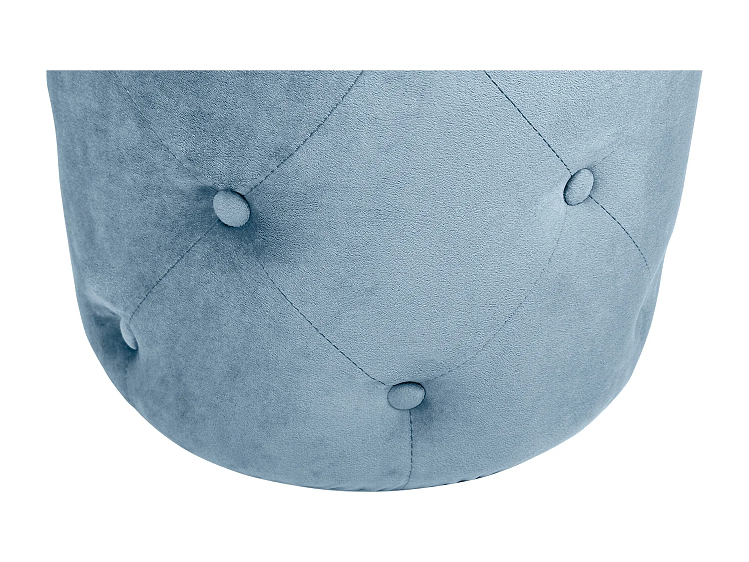 Pouf in velluto capitonné carta da zucchero, poggiapiedi mod. Honey