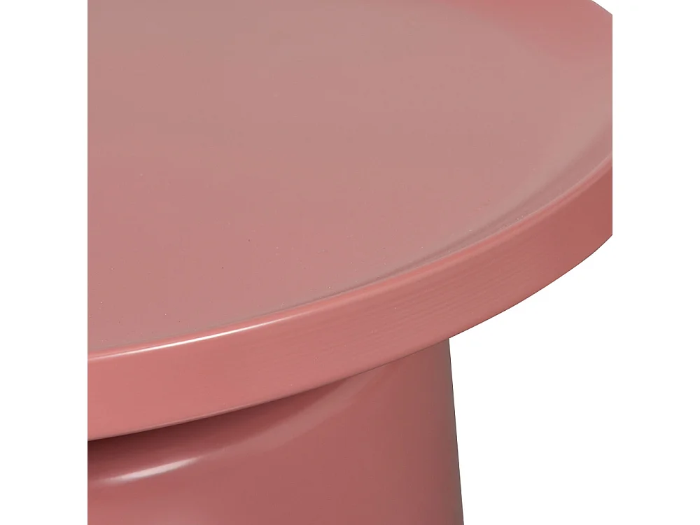 Duuk - Table basse ronde en métal ø74cm - Rose