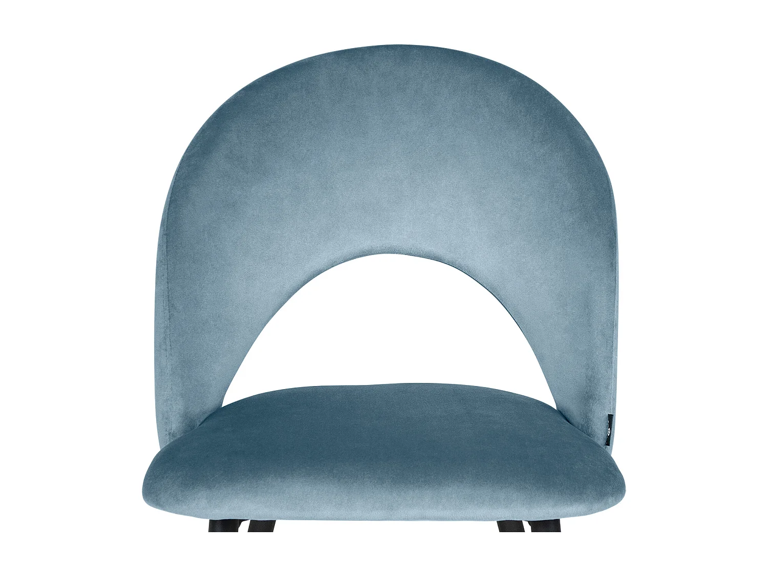 Sedia da pranzo imbottita in velluto carta da zucchero mod. Zoe (2pz)