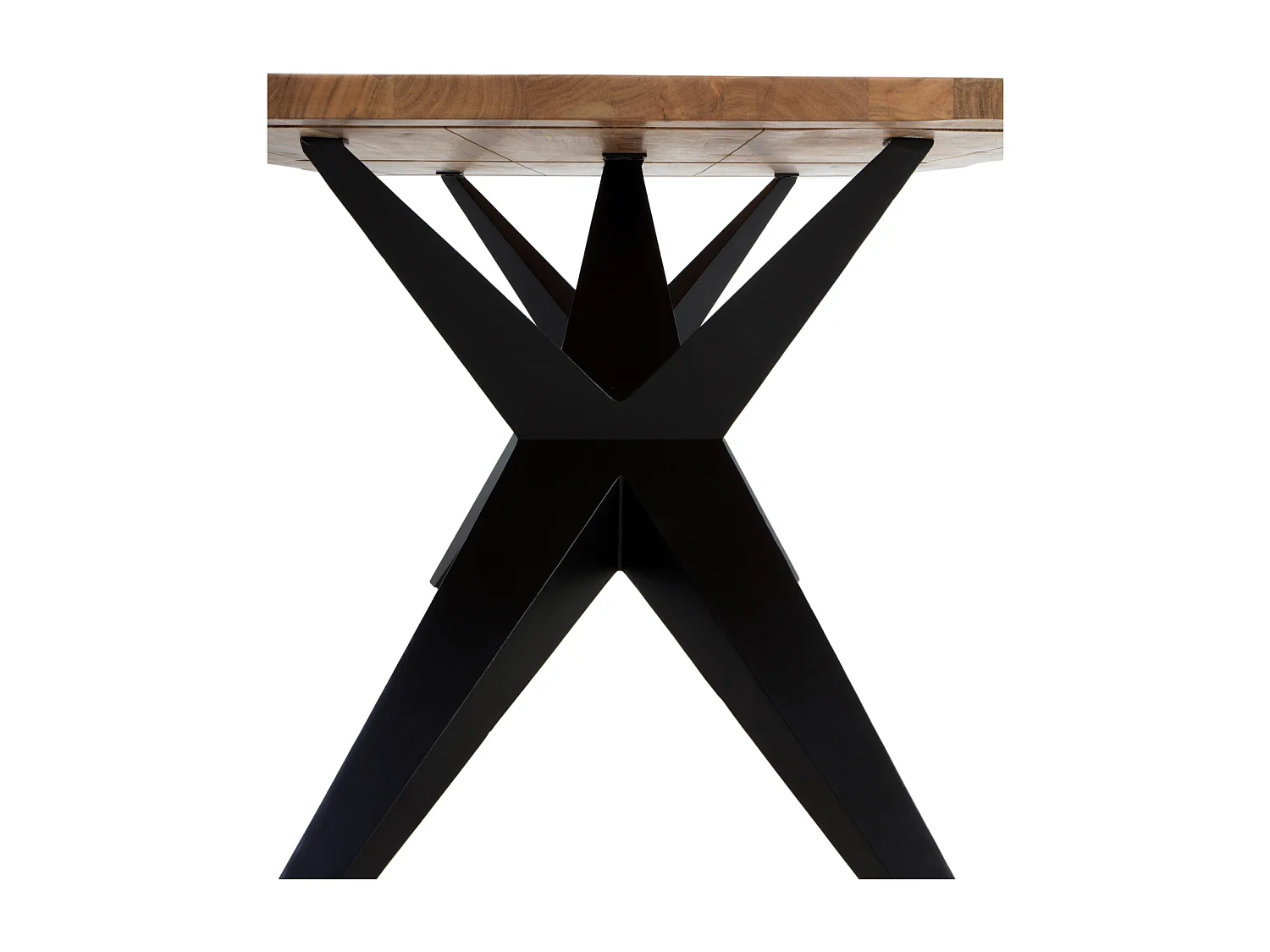 Table en bois massif d'acacia 200x100