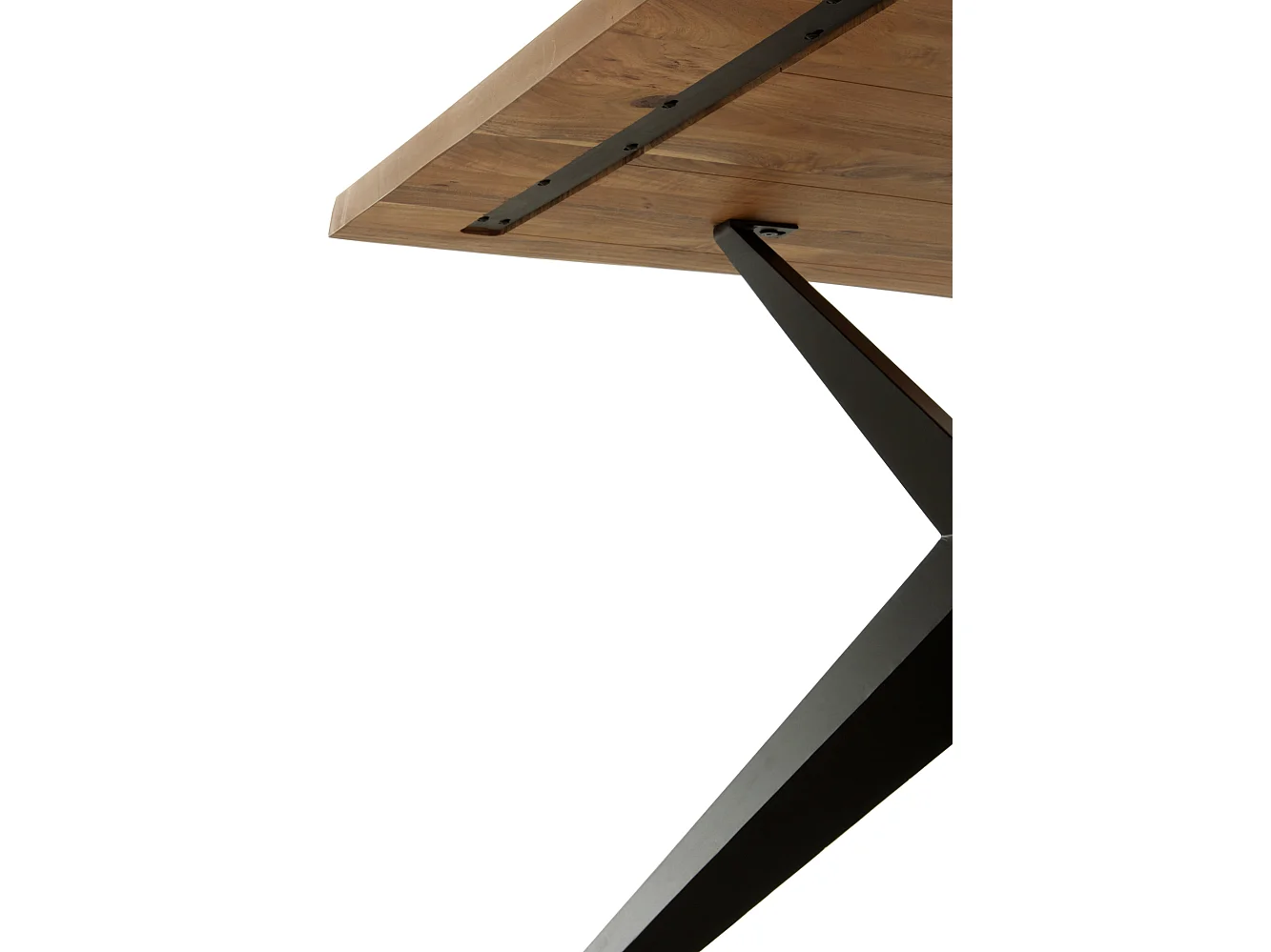 Table en bois massif d'acacia 200x100