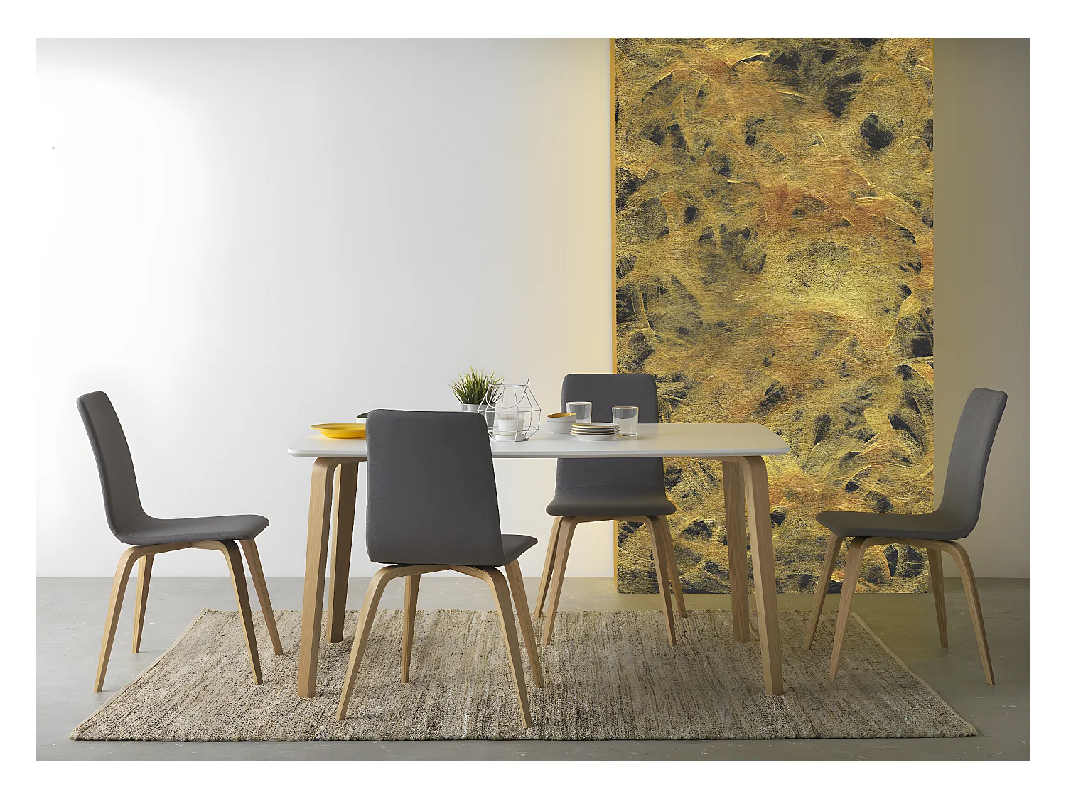 Tisch aus MDF-Platte 150 x 90 cm