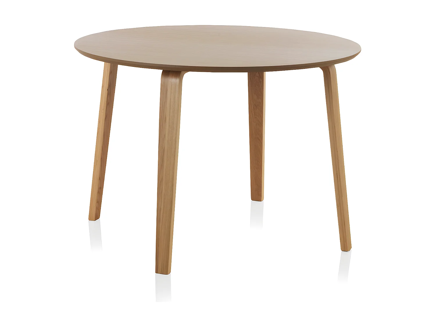 Tisch aus MDF-Platte Eichenfurnier Durchmesser 110 cm