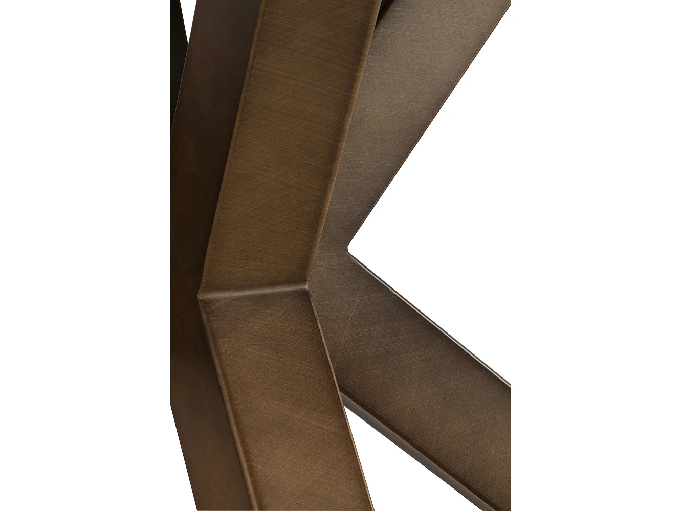 Mesa extensível de cerâmica branca 160/210x90 cm com base metálica cor de cobre