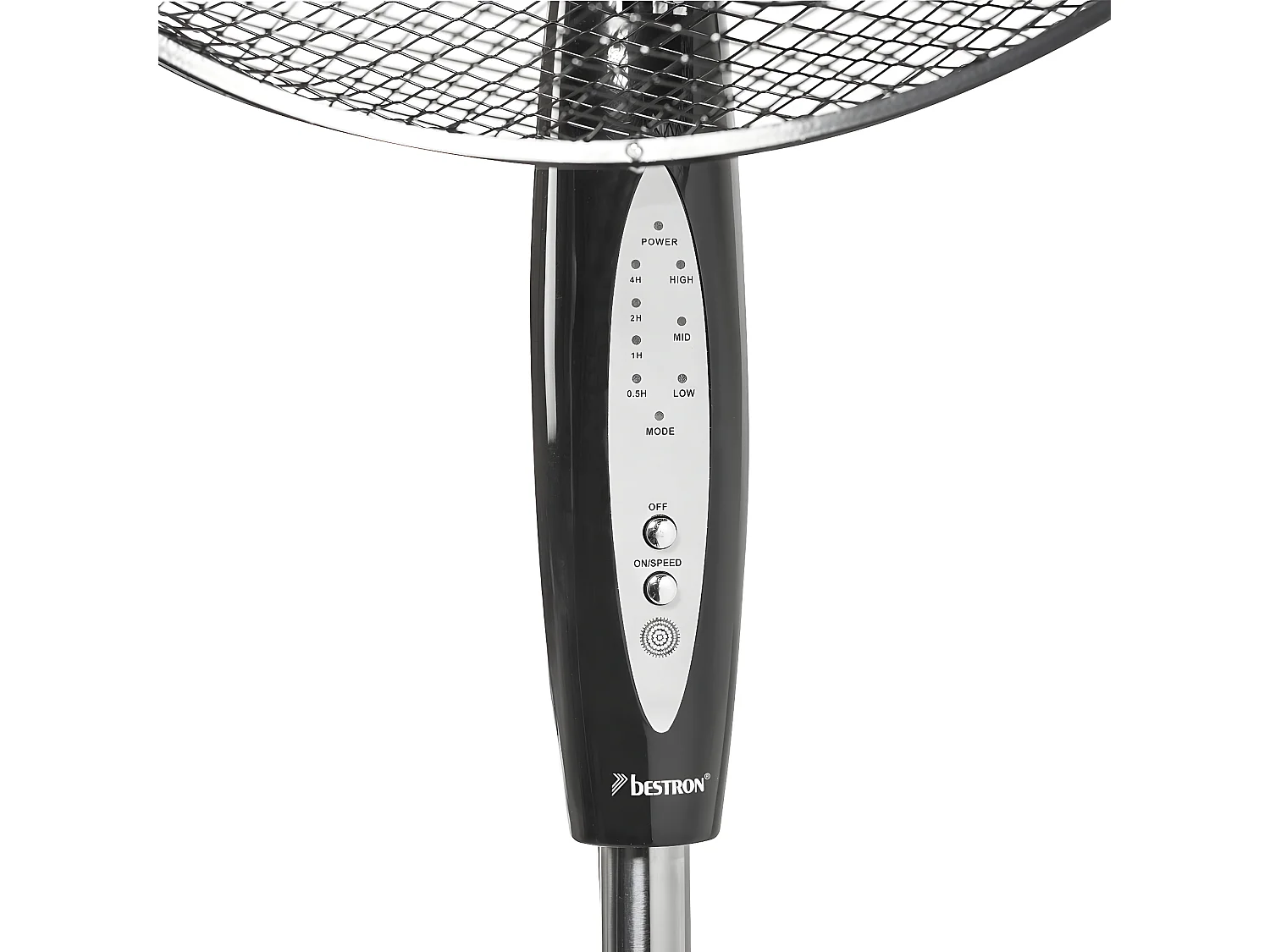 Bestron Ventilateur sur pied 45cm 45w noir avec télécommande - asv45zr