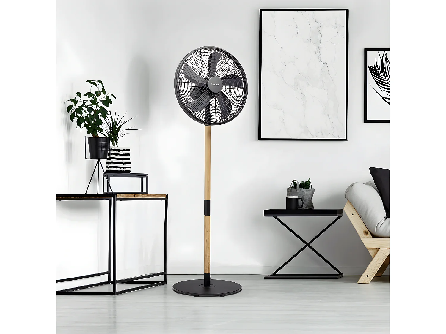 Bestron Ventilateur sur pied 45cm noir - dfs45wb