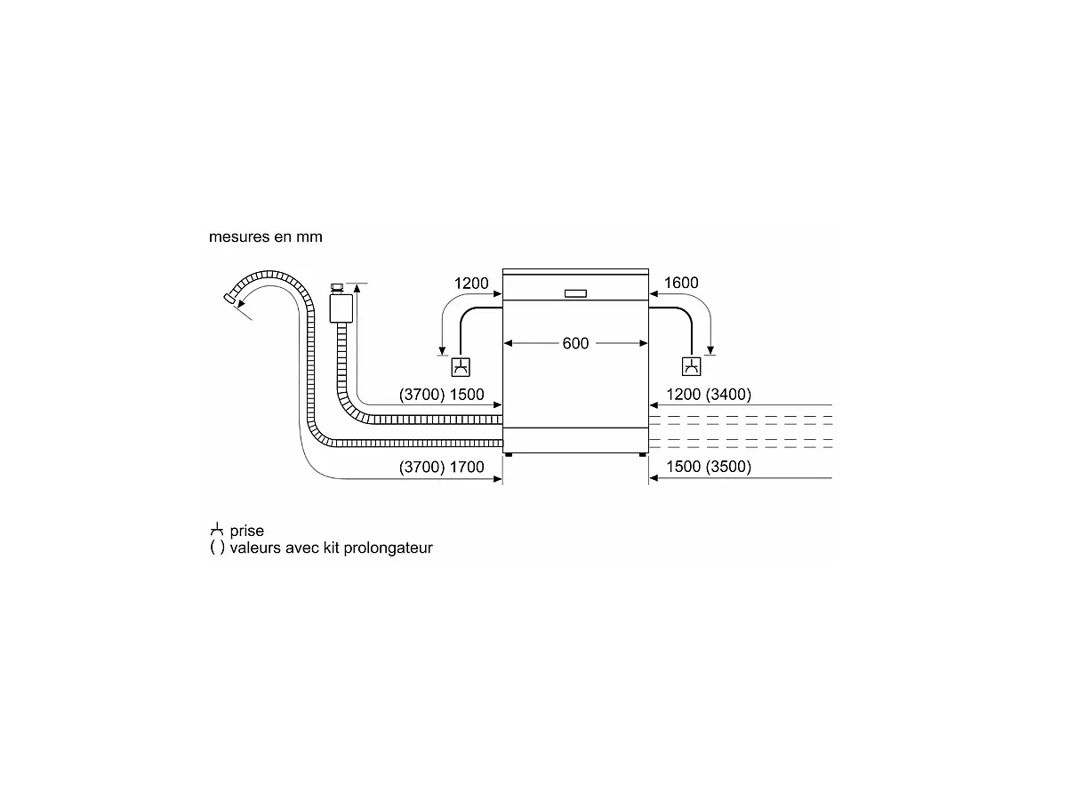 Lavavajillas Bosch Serie 2 SMS25AW05E 12 servicios 5 programas E blanco 60 cm