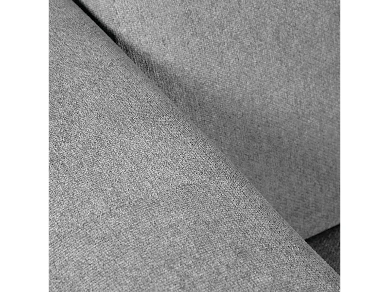 Fauteuil relax électrique en tissu gris avec pieds en bois - POLO