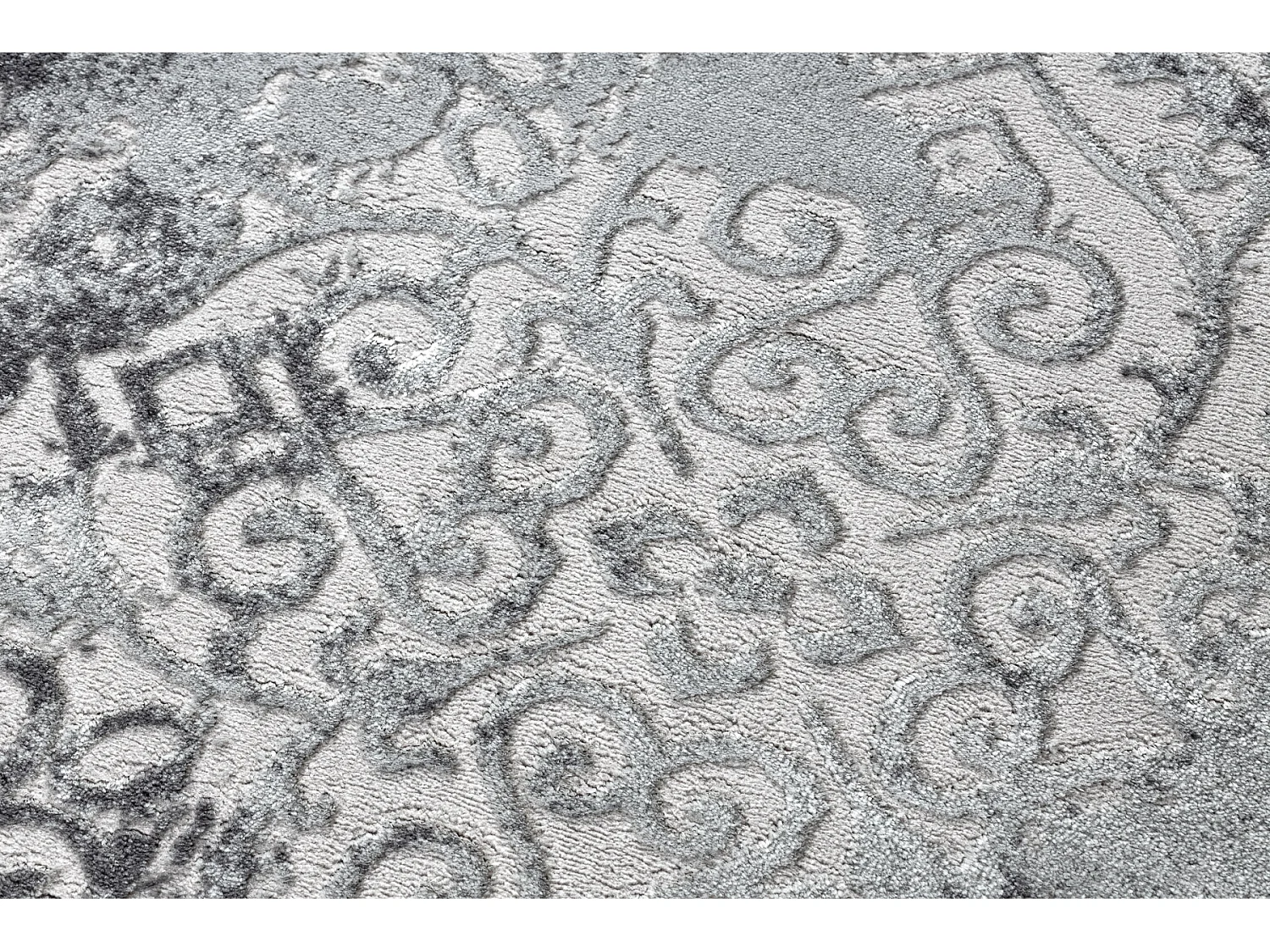 Dywan MEFE nowoczesny  Koło 8724 Ornament vintage przecierany - Struk cercle 100 cm