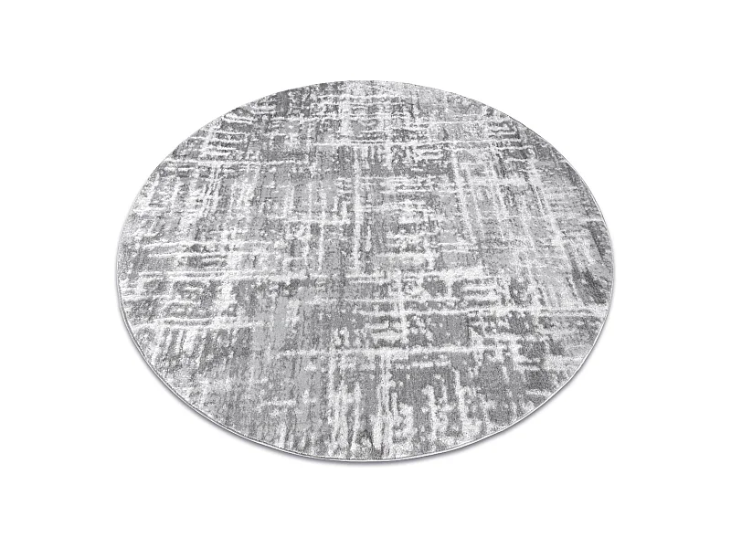 Modern MEFE Teppich Kreis 8722 Linien vintage - Strukturell zwei Ebene cercle 200 cm