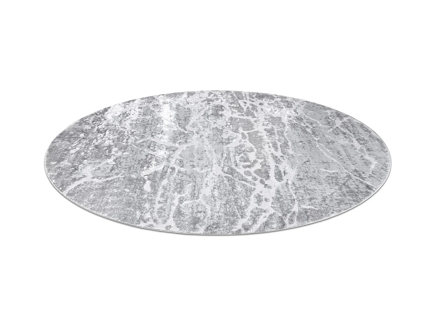 Tapijt MEFE modern Rond , 6182 Beton - Structureel, twee poolhoogte ,  cercle 200 cm