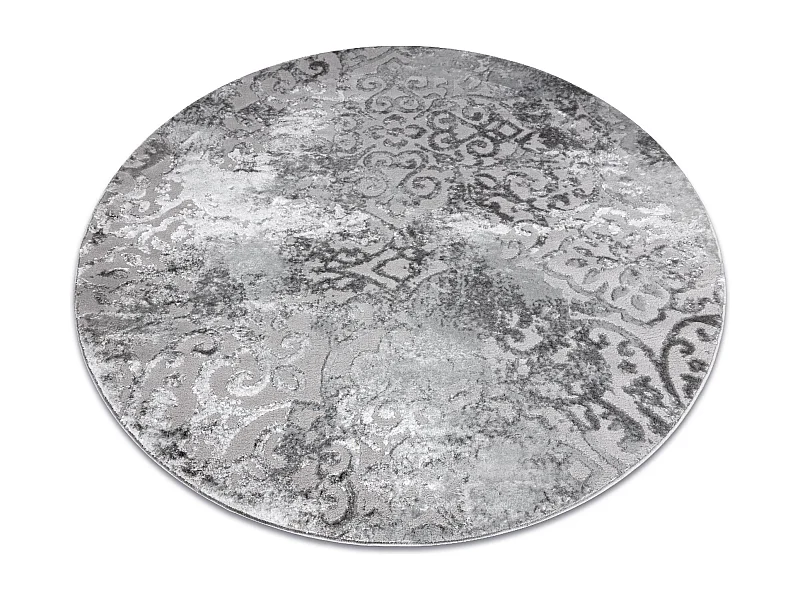 Modern MEFE Teppich Kreis 8724 Ornament vintage - Strukturell zwei Ebe cercle 200 cm