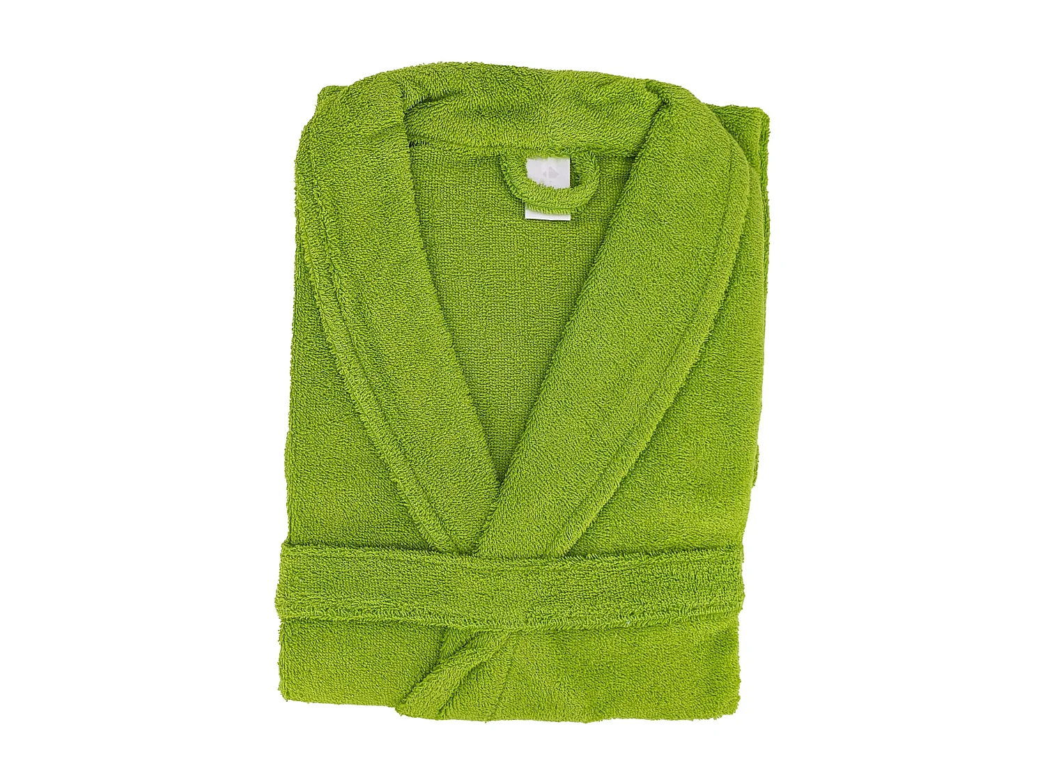 Peignoir col châle adulte ALPHA coton taille M vert pistache