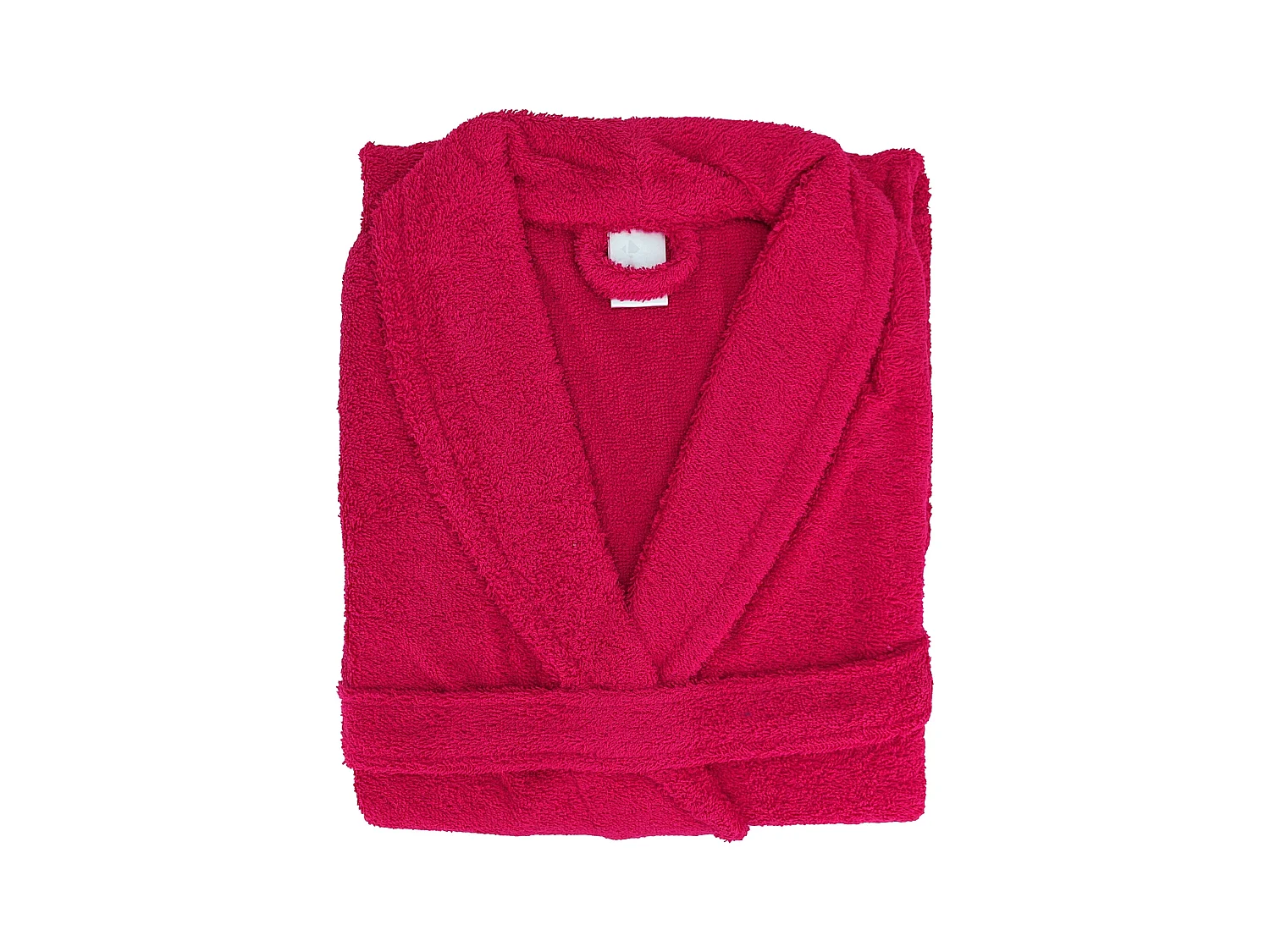 Peignoir col châle adulte ALPHA coton taille XL rose fuchsia