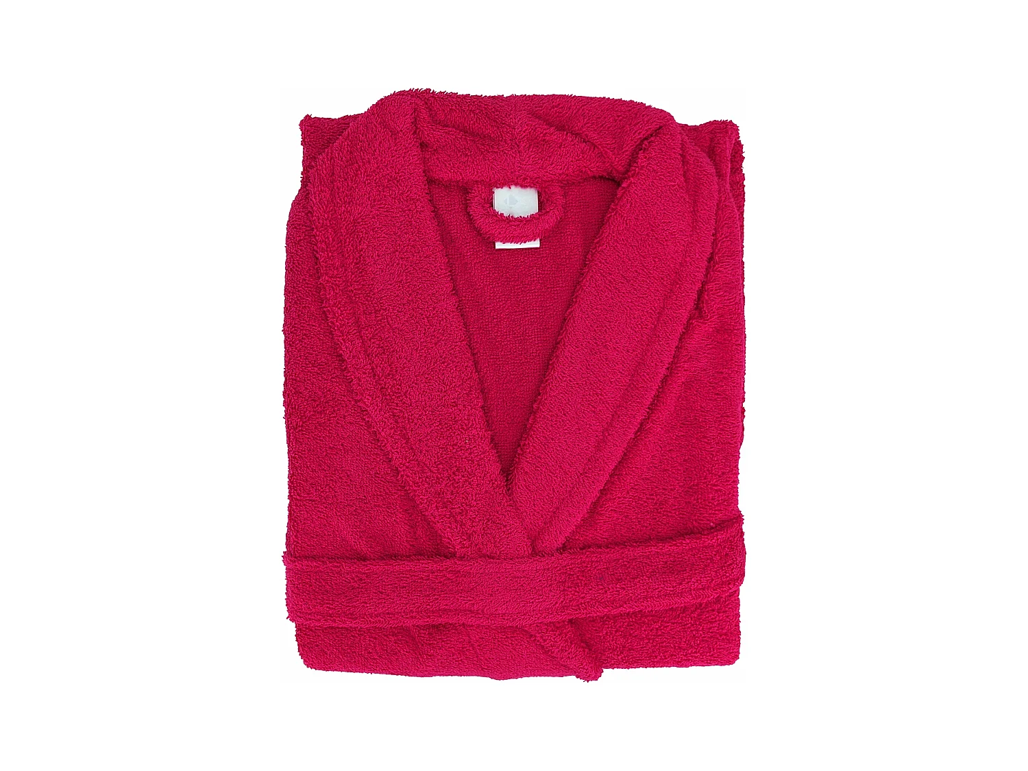 Peignoir col châle adulte ALPHA coton taille M rose fuchsia