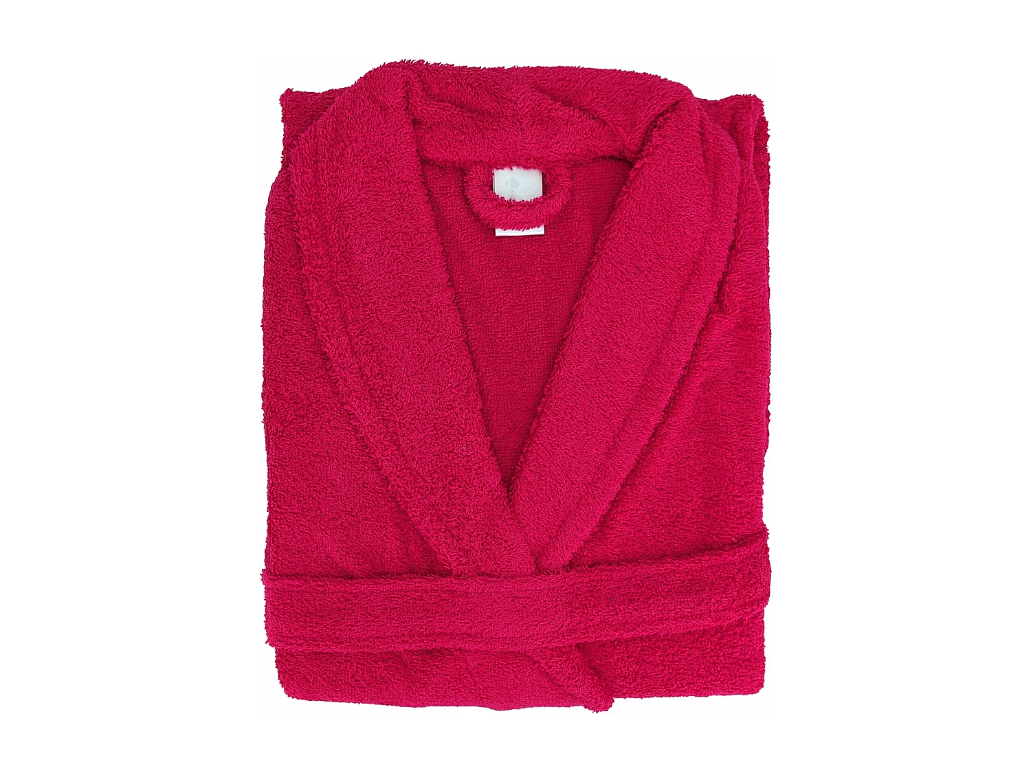 Peignoir col châle adulte ALPHA coton taille M rose fuchsia