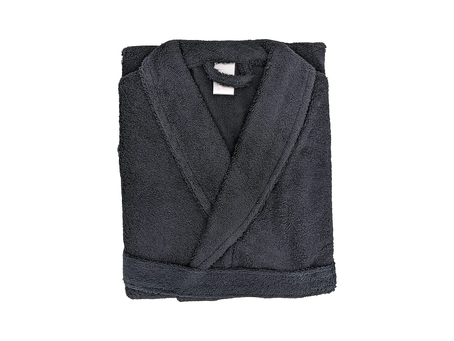 Peignoir col châle adulte ALPHA coton taille M noir