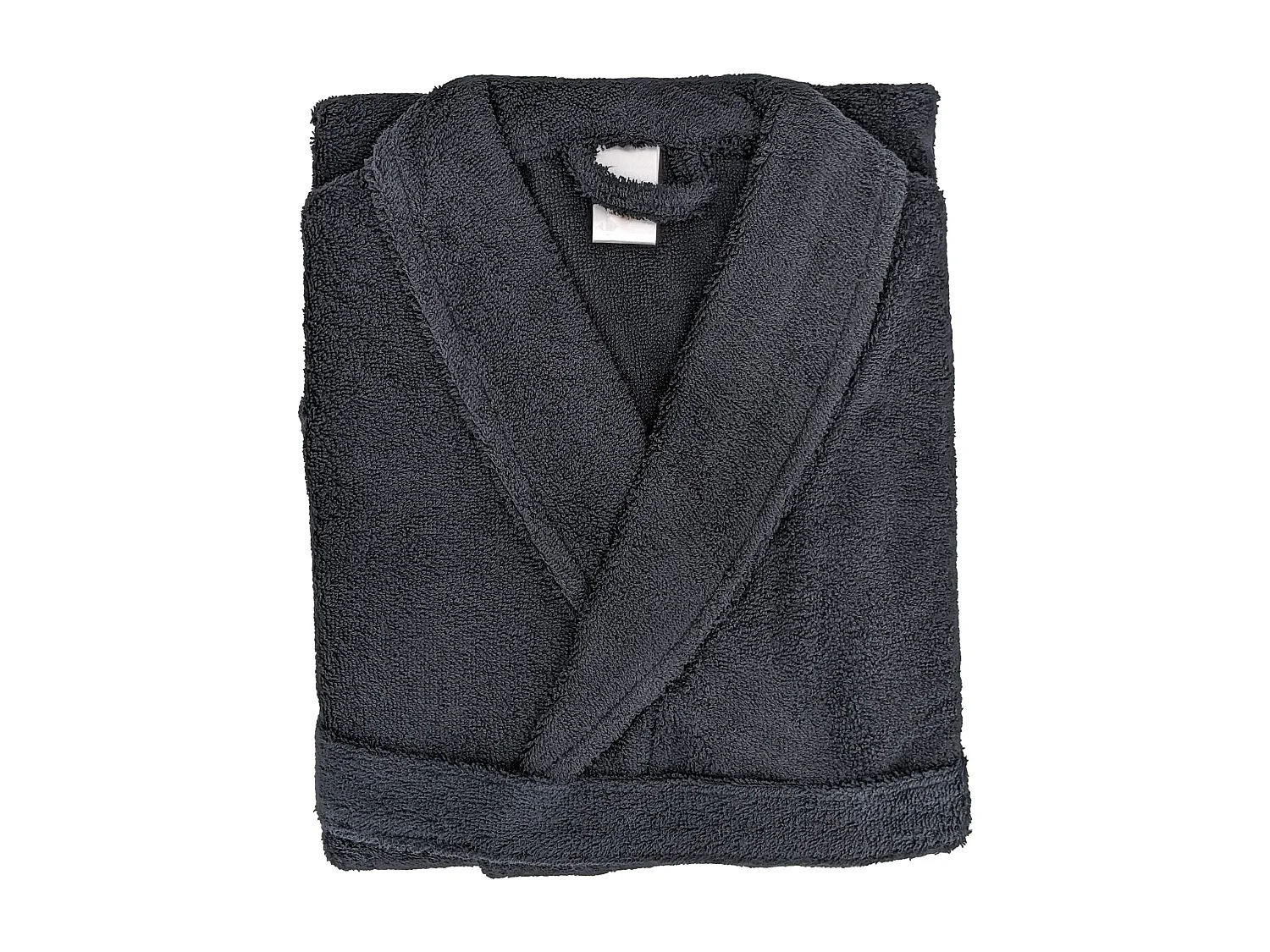 Peignoir col châle adulte ALPHA coton taille M noir