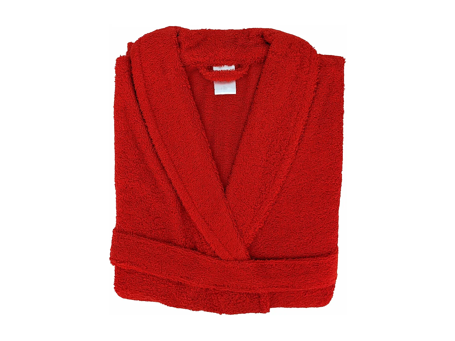 Peignoir col châle adulte ALPHA coton taille L rouge