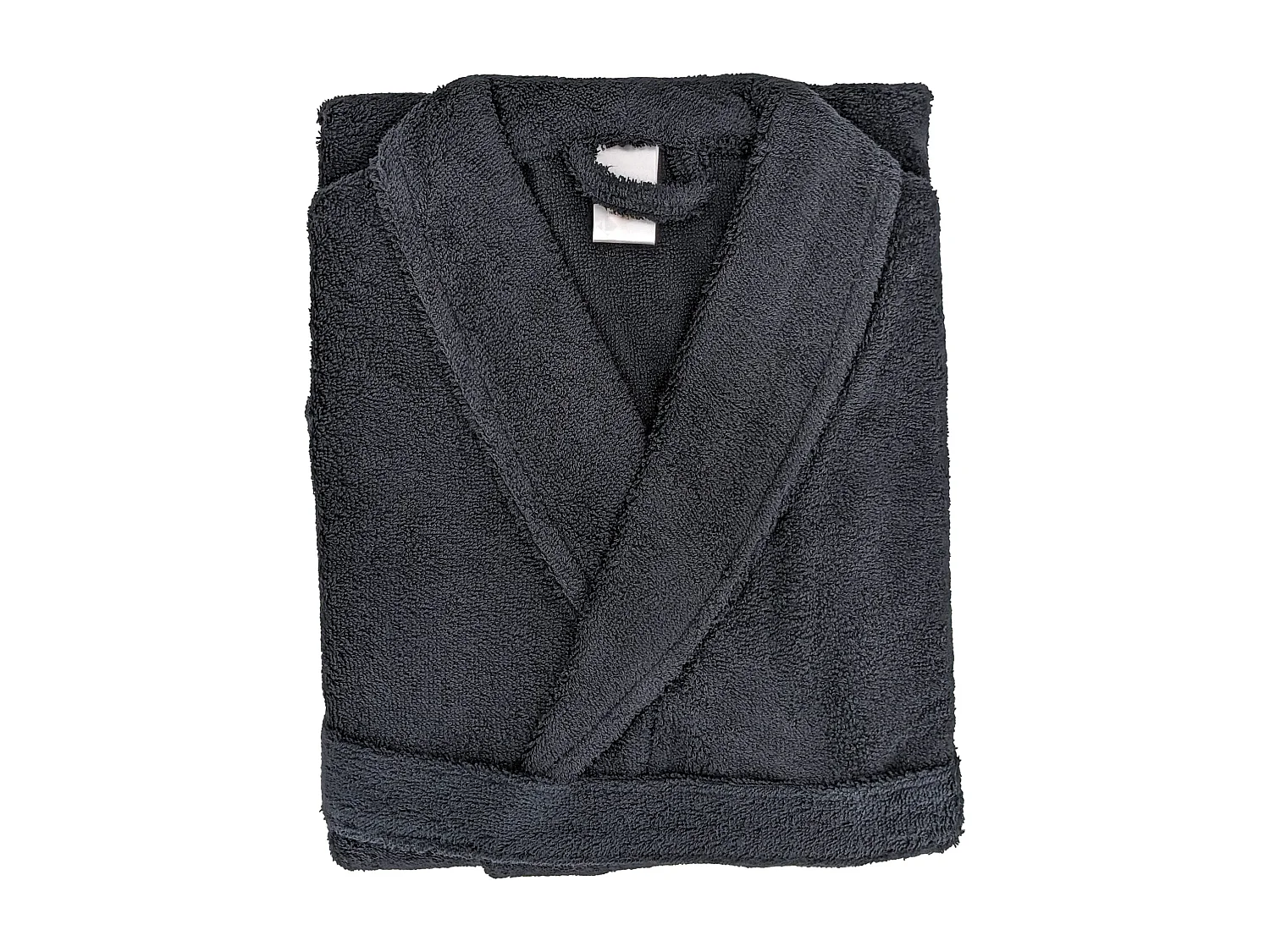 Peignoir col châle adulte ALPHA coton taille S noir