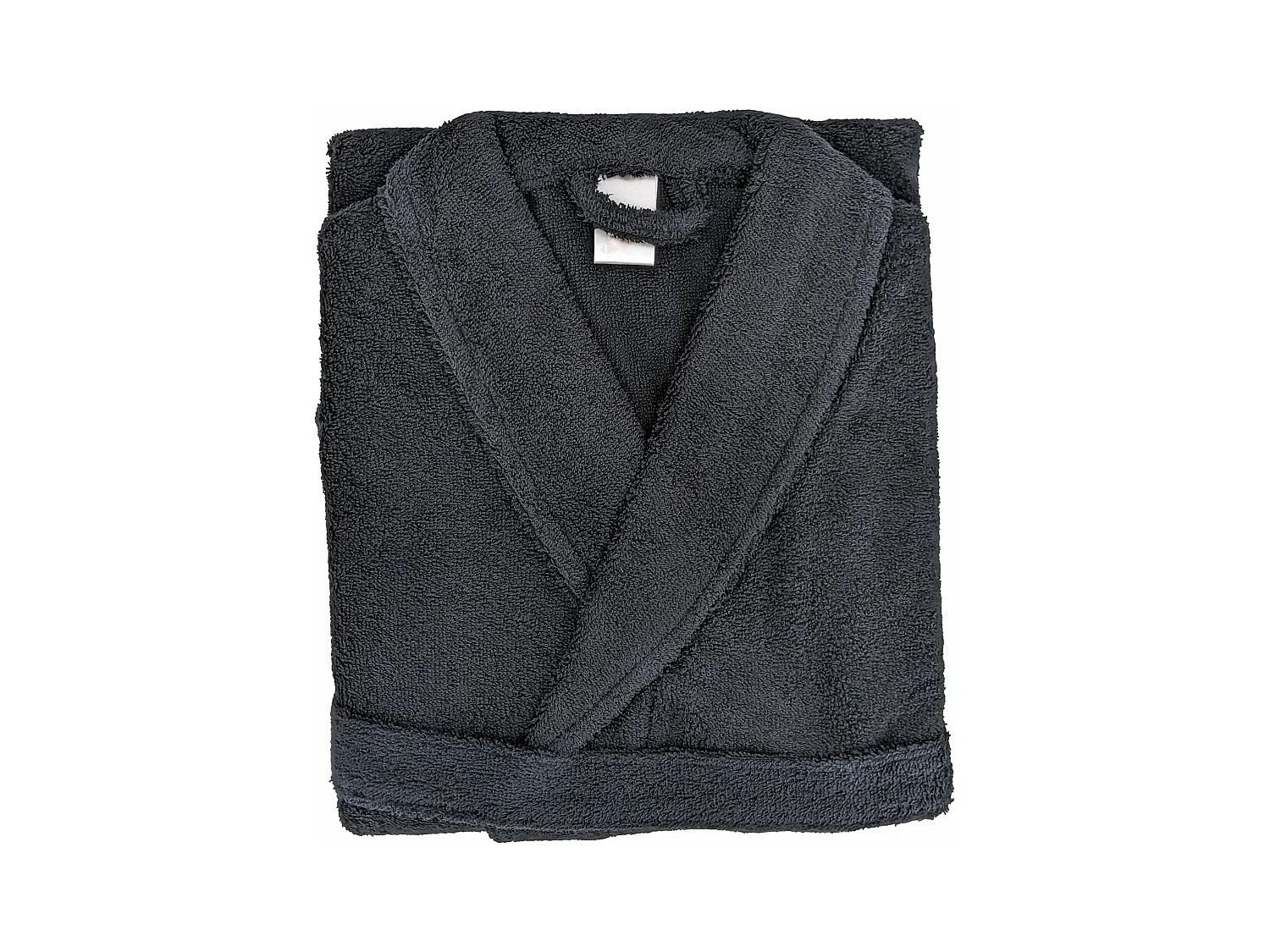 Peignoir col châle adulte ALPHA coton taille XL noir