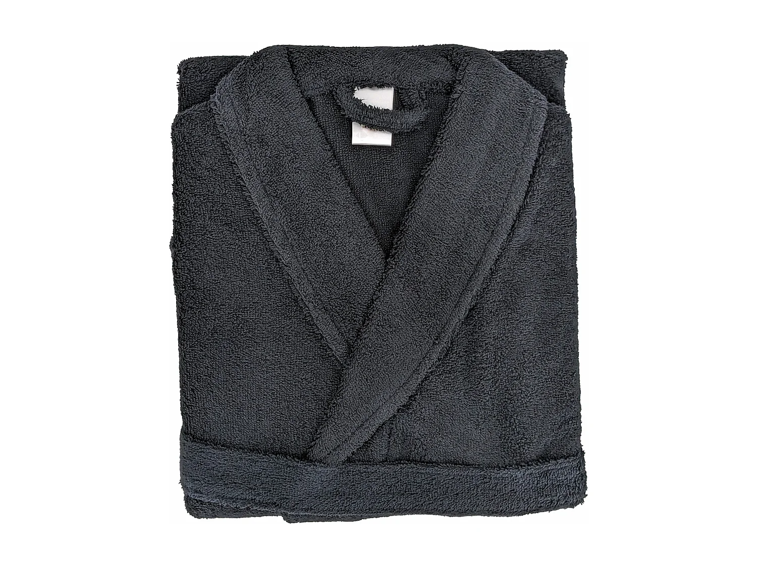 Peignoir col châle adulte ALPHA coton taille XL noir