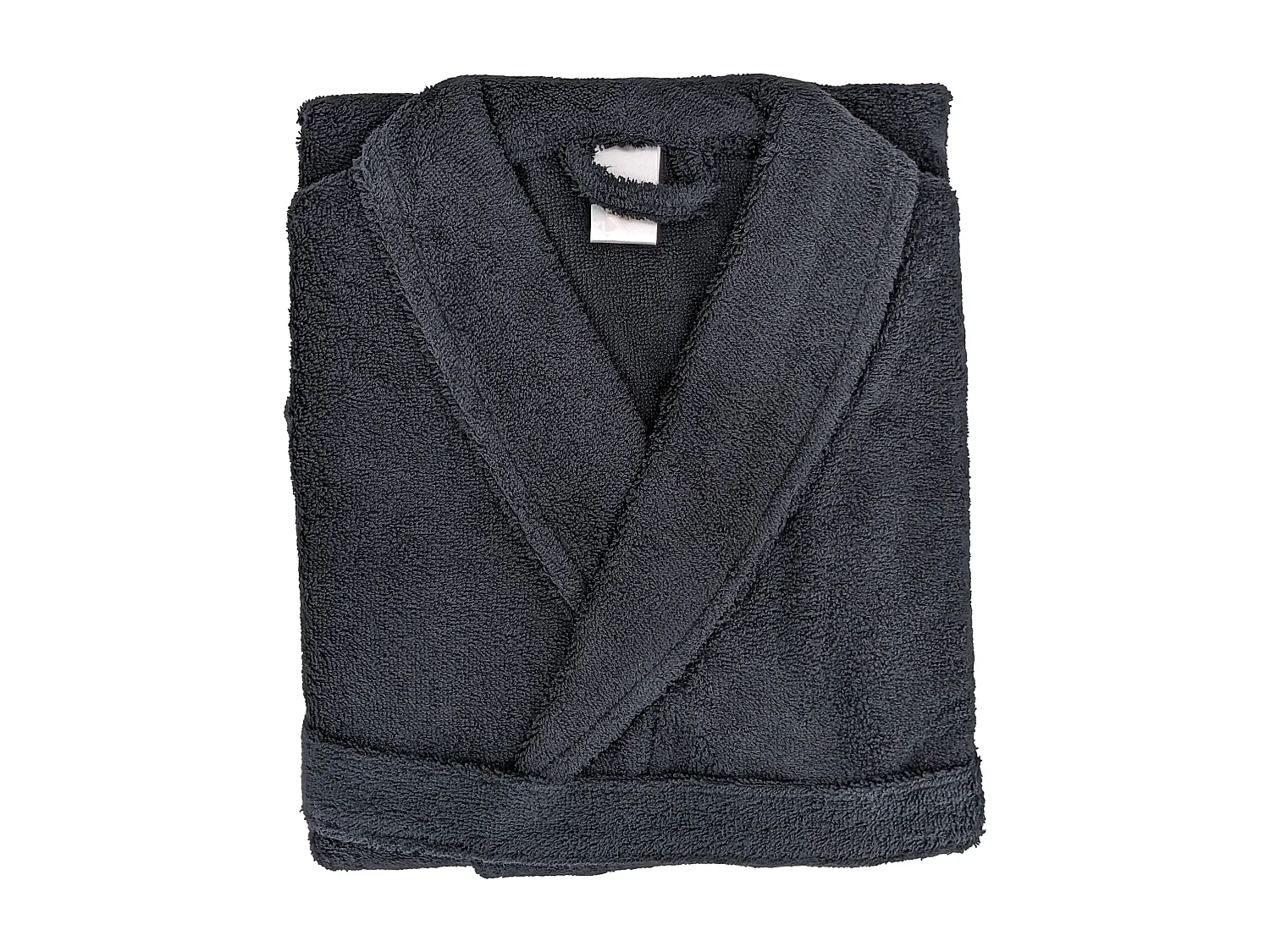Peignoir col châle adulte ALPHA coton taille XL noir