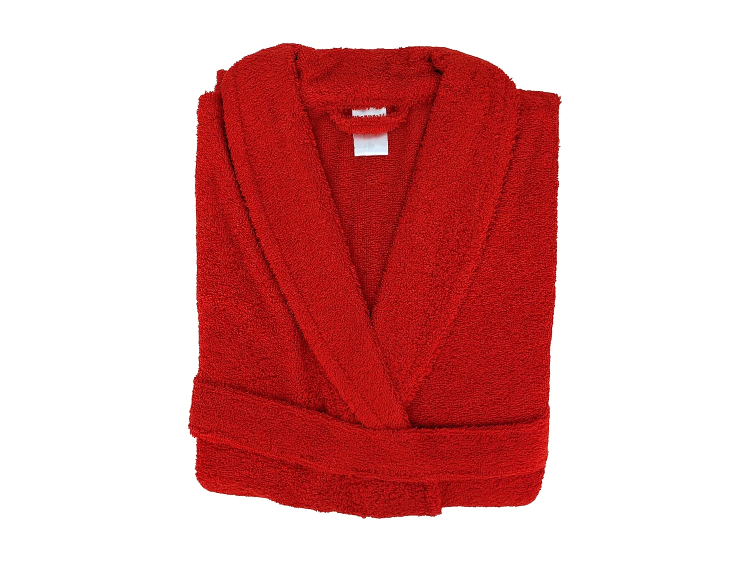 Peignoir col châle adulte ALPHA coton taille S rouge