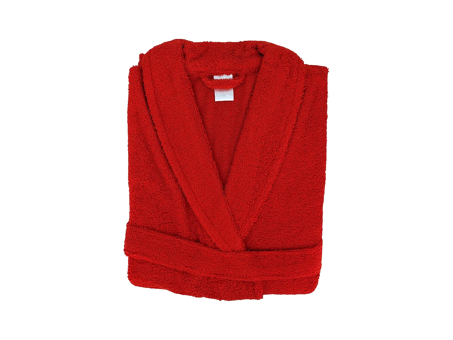 Peignoir col châle adulte ALPHA coton taille S rouge