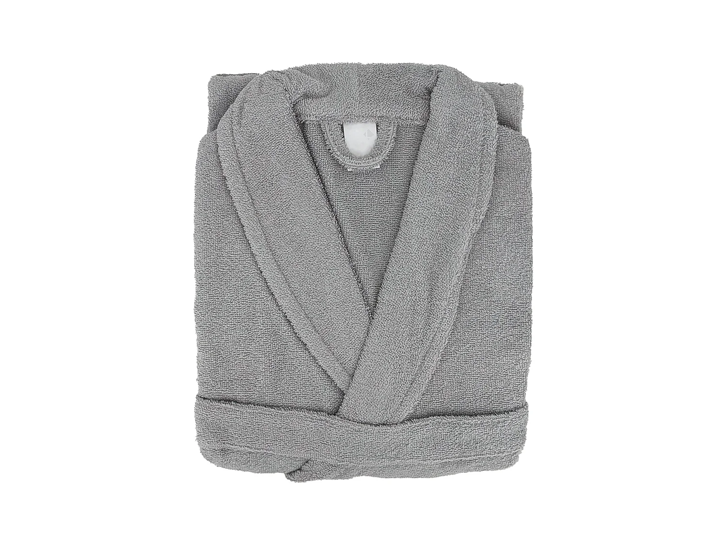 Peignoir col châle adulte ALPHA coton taille L gris argent