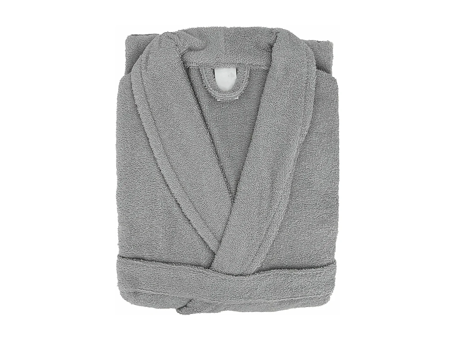 Peignoir col châle adulte ALPHA coton taille S gris argent