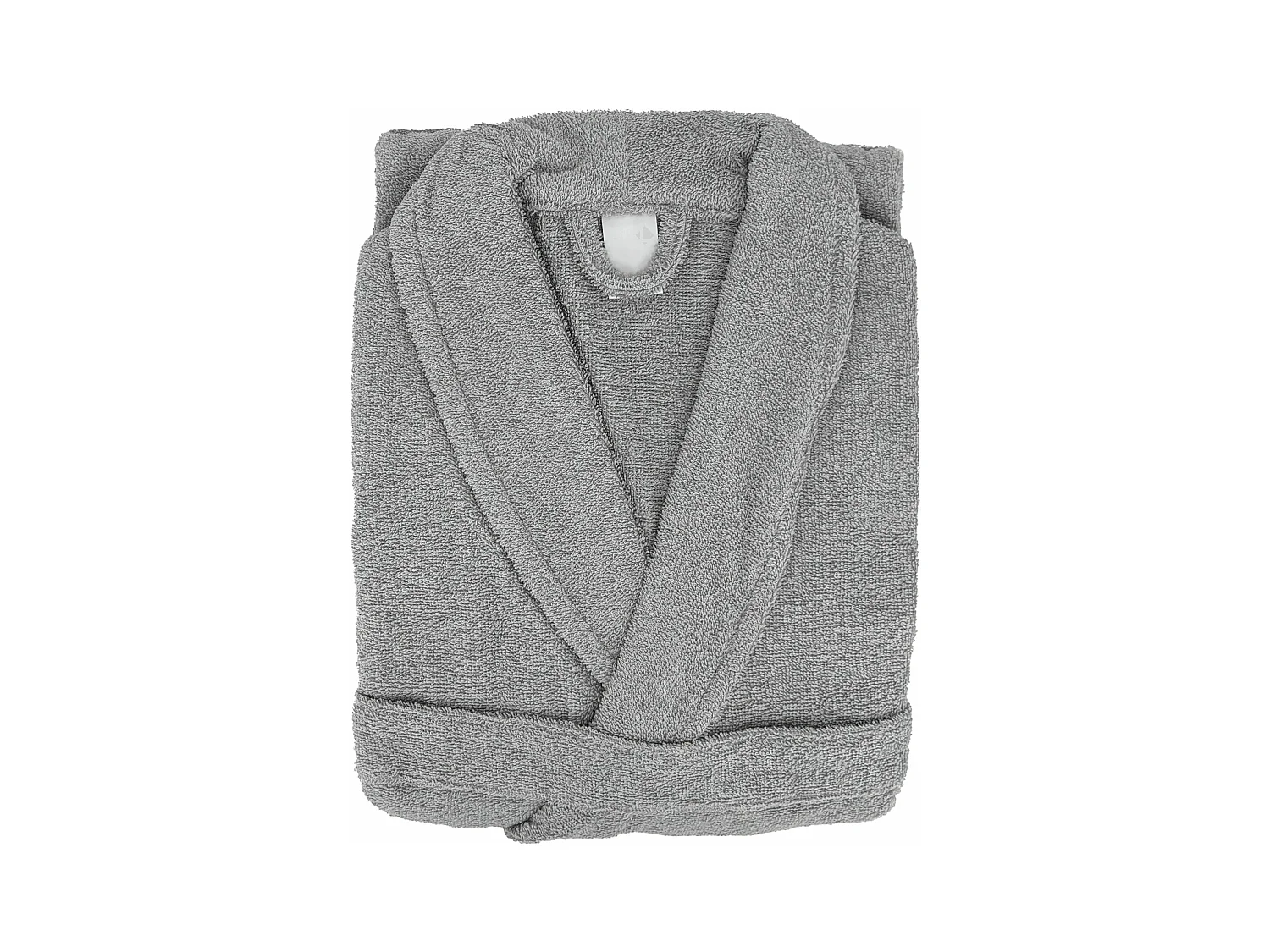 Peignoir col châle adulte ALPHA coton taille S gris argent