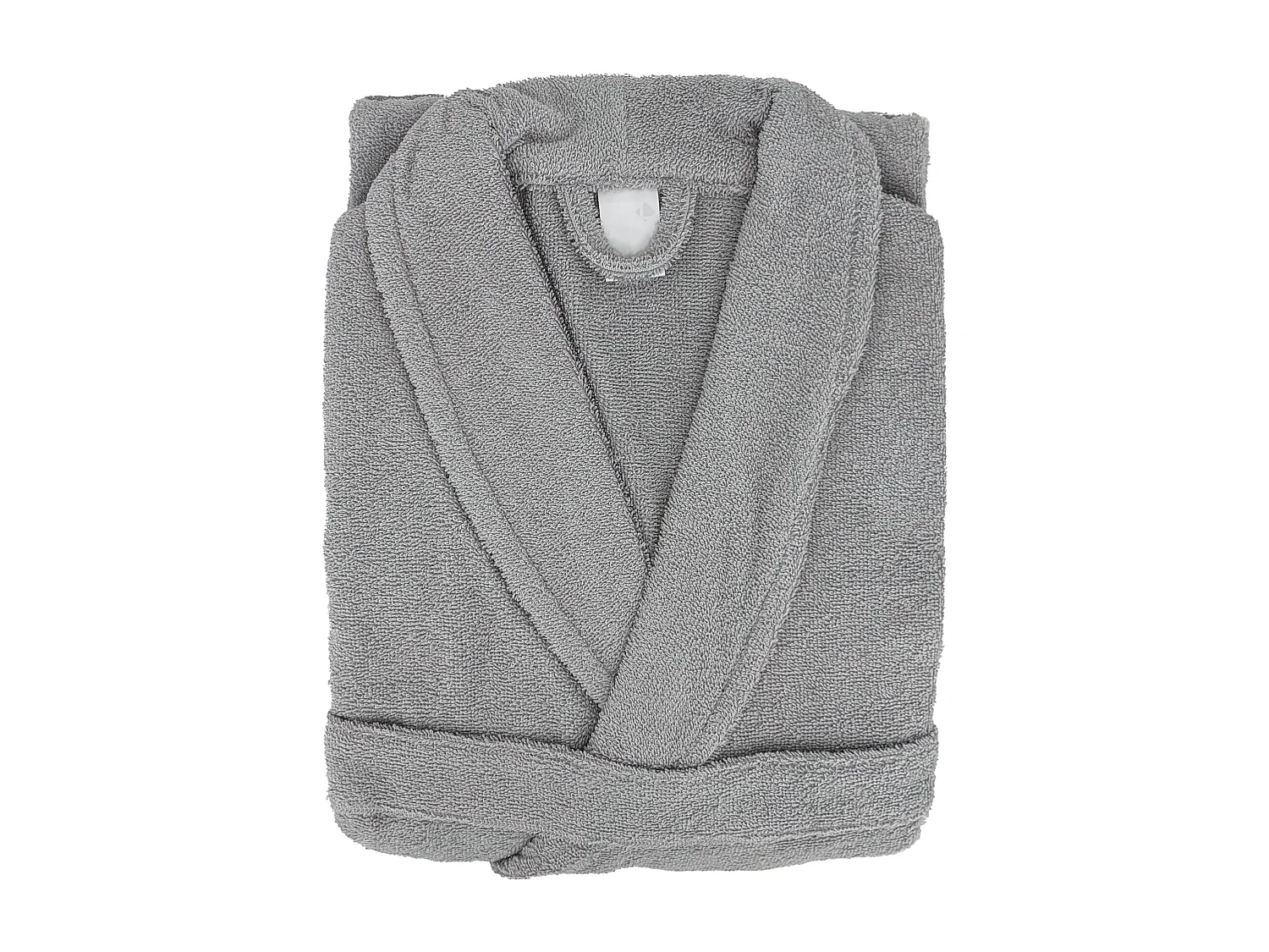 Peignoir col châle adulte ALPHA coton taille S gris argent
