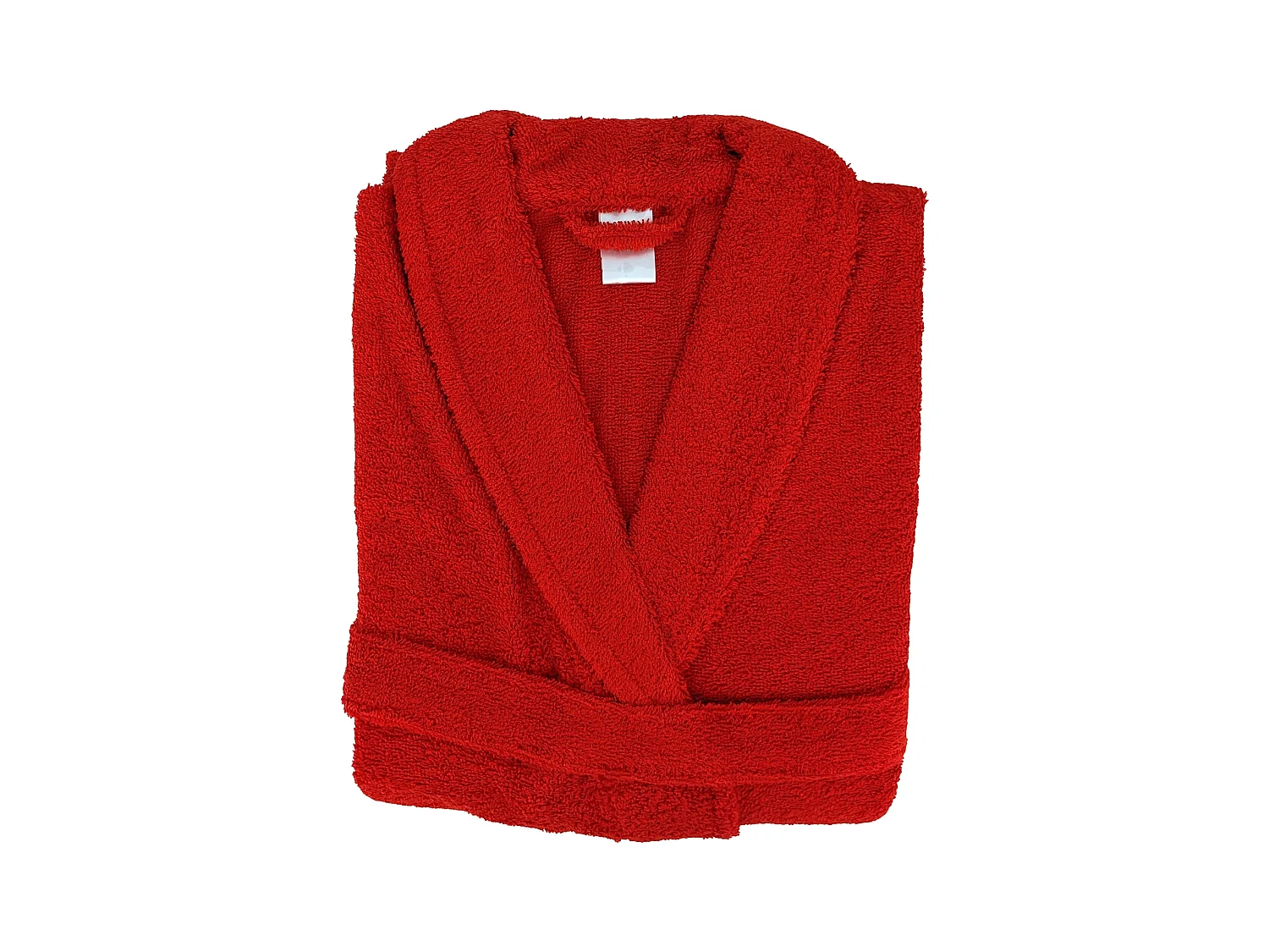 Peignoir col châle adulte ALPHA coton taille M rouge