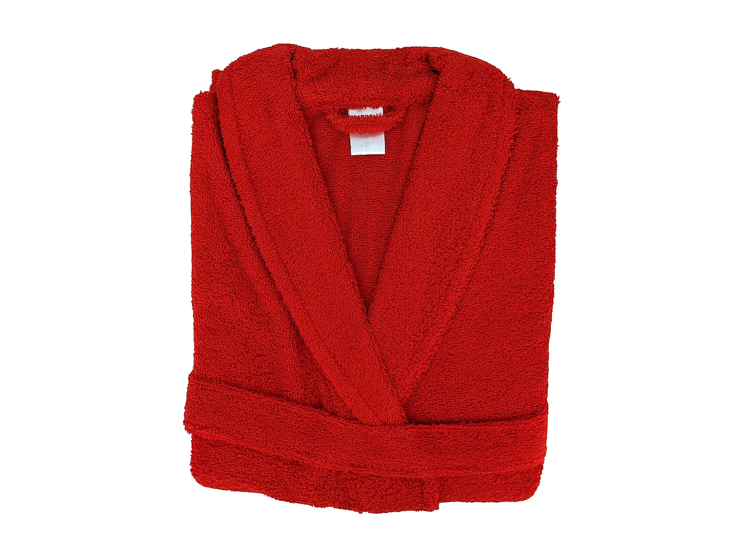 Peignoir col châle adulte ALPHA coton taille M rouge