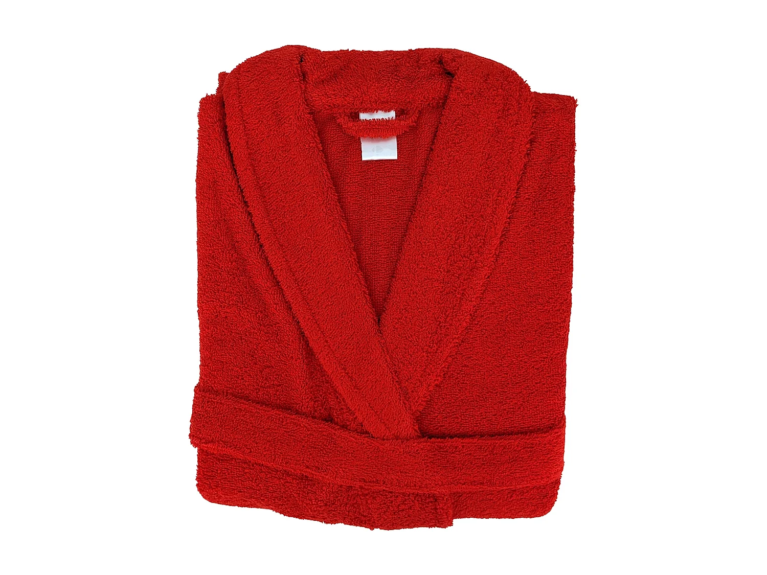 Peignoir col châle adulte ALPHA coton taille M rouge