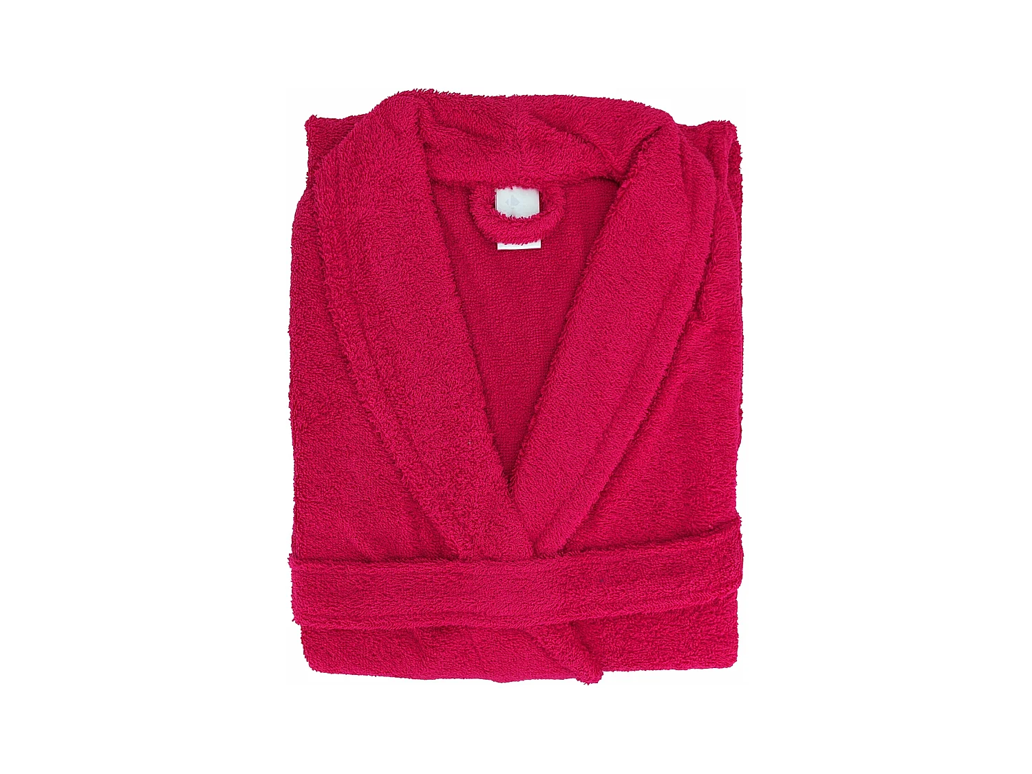 Peignoir col châle adulte ALPHA coton taille S rose fuchsia