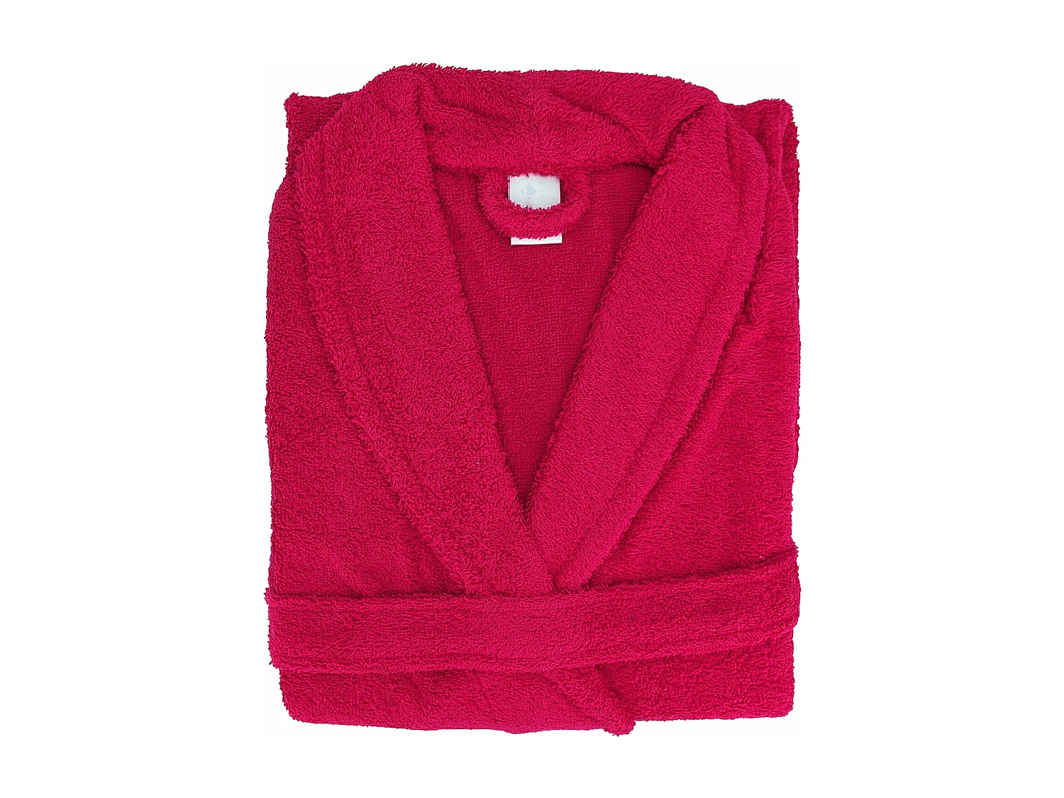 Peignoir col châle adulte ALPHA coton taille L rose fuchsia