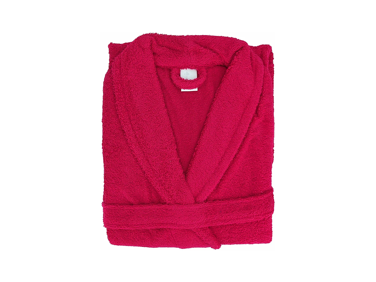Peignoir col châle adulte ALPHA coton taille L rose fuchsia