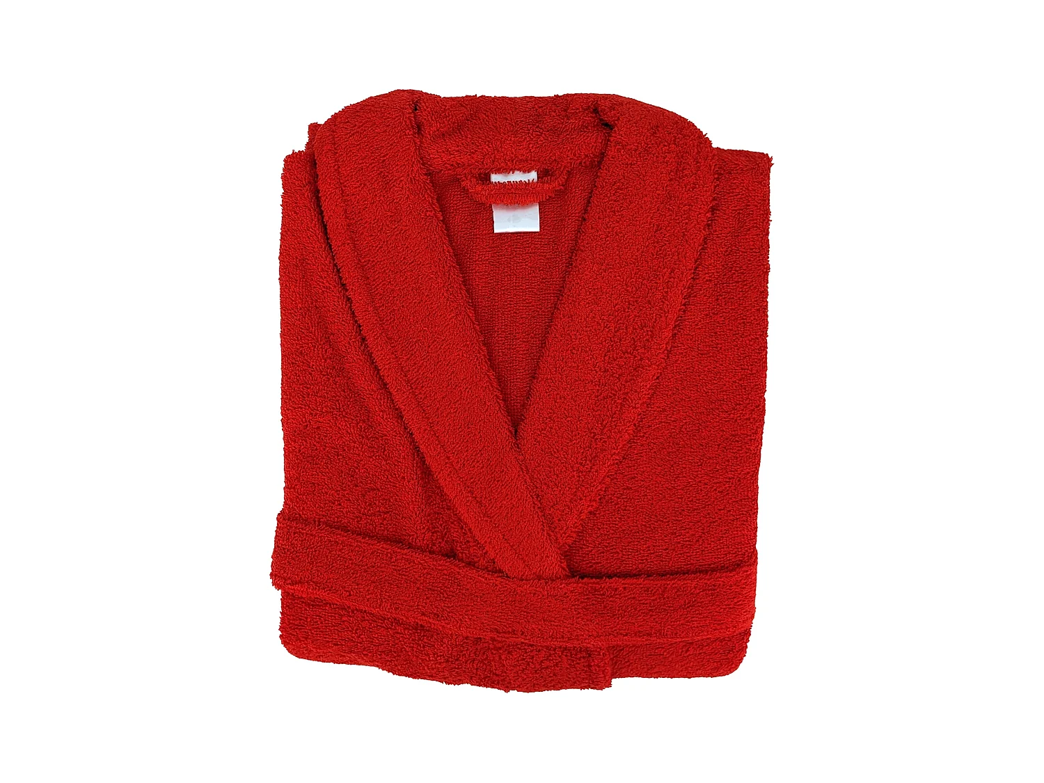 Peignoir col châle adulte ALPHA coton taille XL rouge