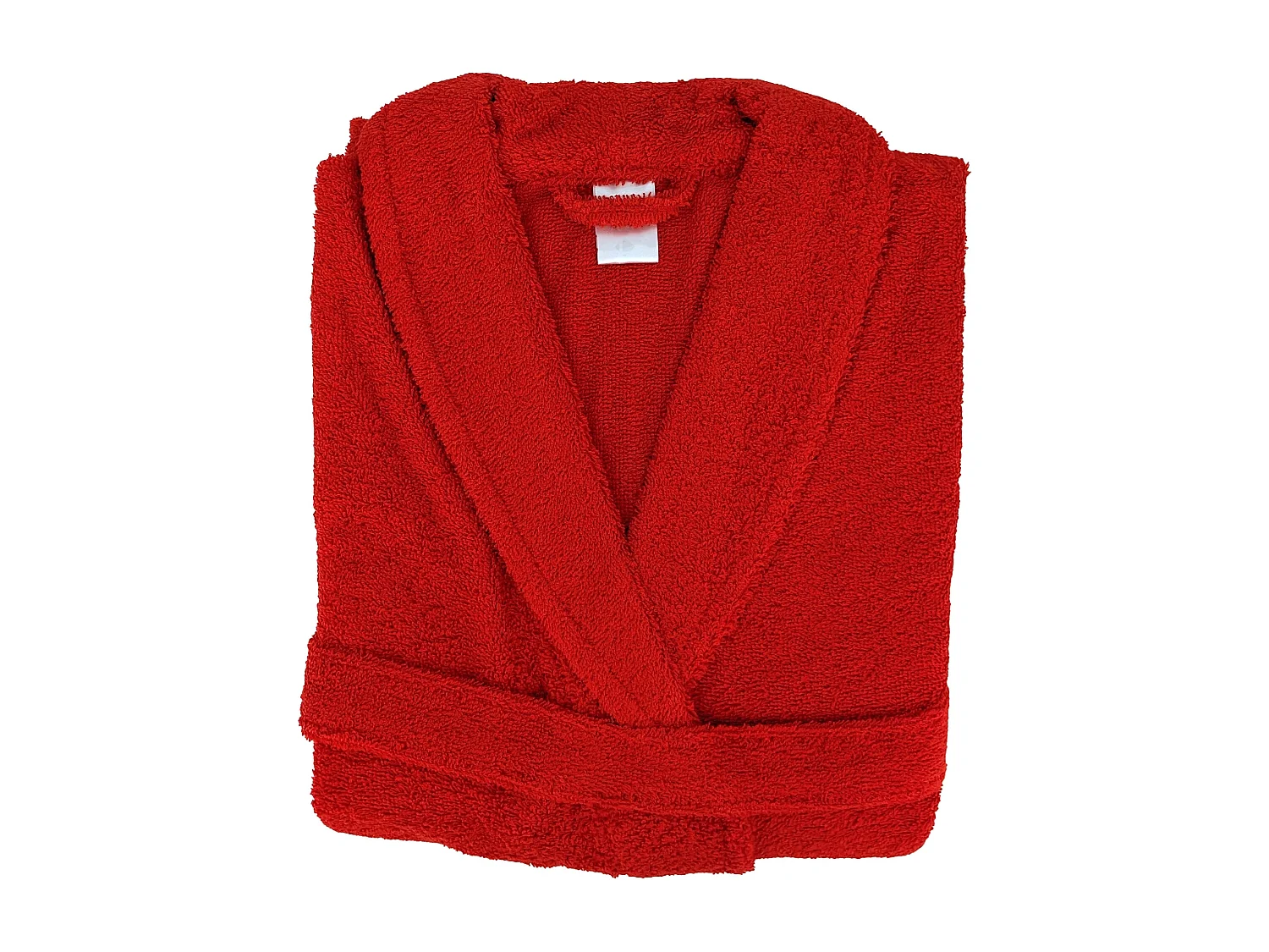 Peignoir col châle adulte ALPHA coton taille XL rouge