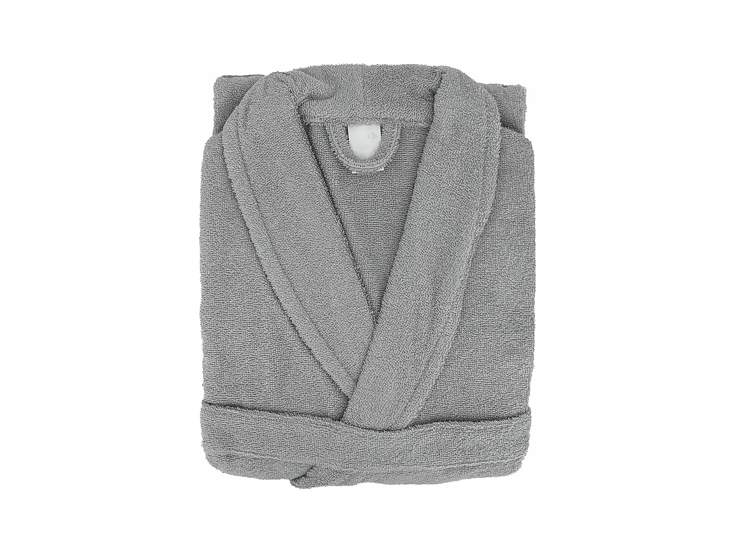 Peignoir col châle adulte ALPHA coton taille M gris argent