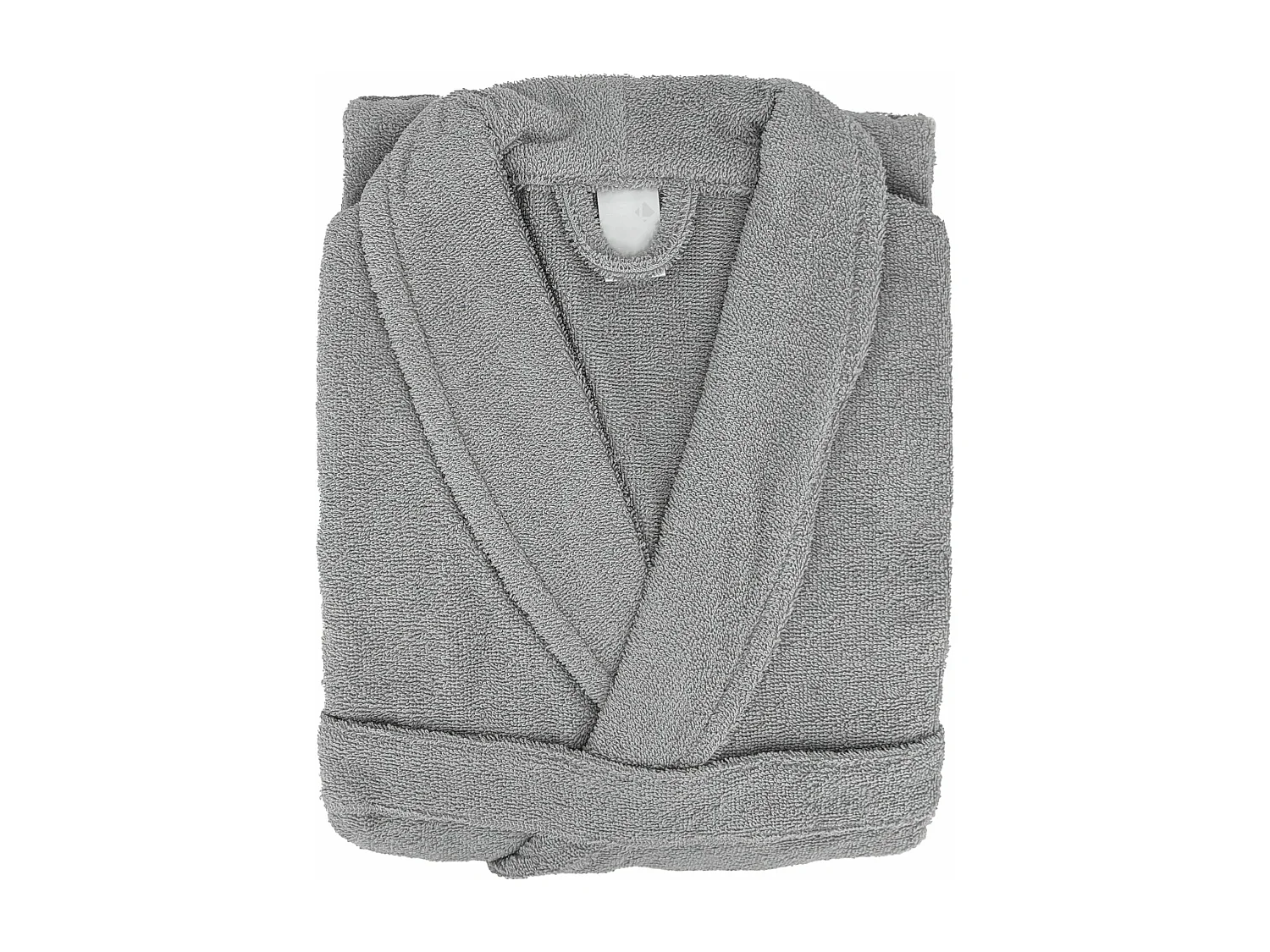 Peignoir col châle adulte ALPHA coton taille M gris argent